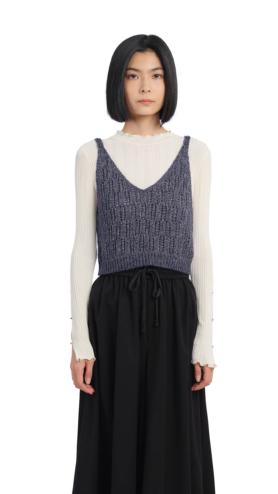 Textural Knit Vest - Umamrii