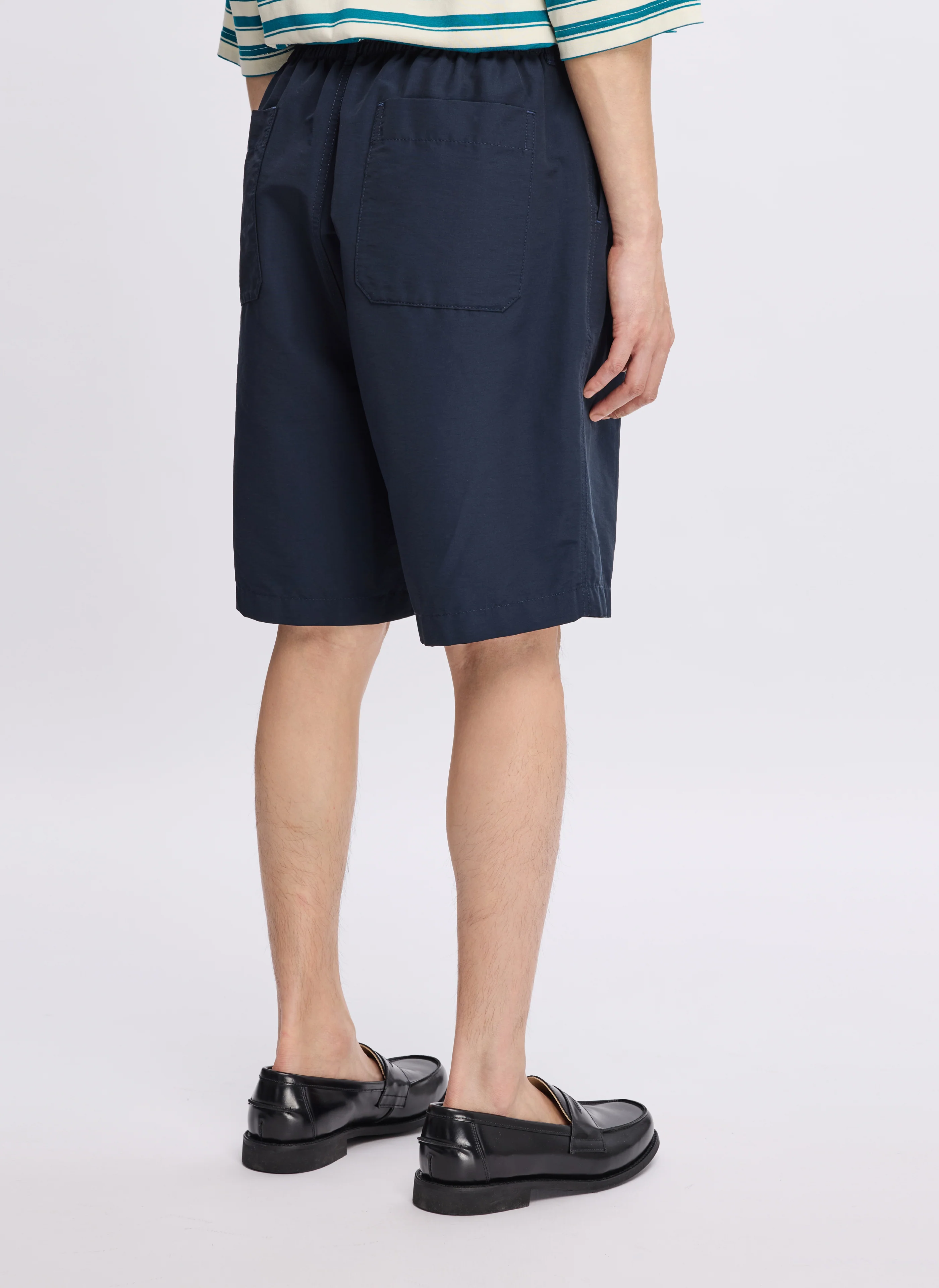 Cotton Nylon Pleated Shorts - Umamrii