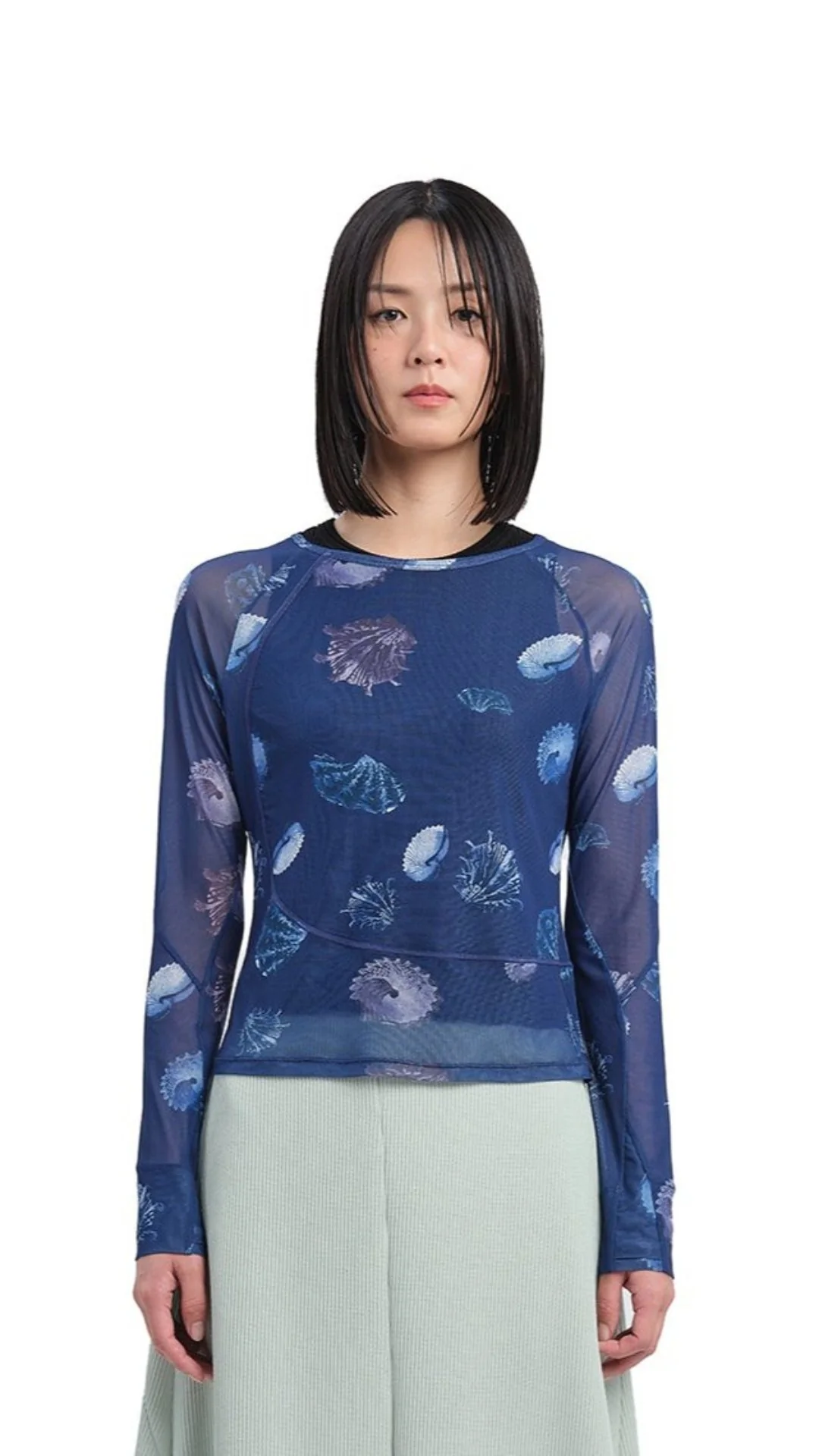 Pattern Mesh Shirt - Umamrii