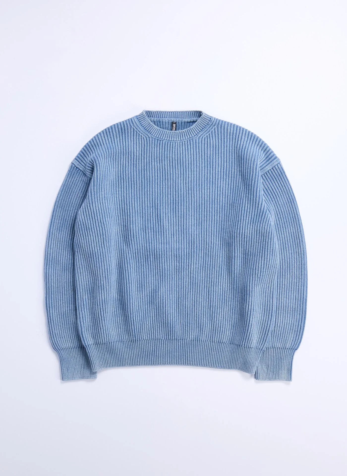 Heavy Washed Cotton Knitted Pullover - Umamrii