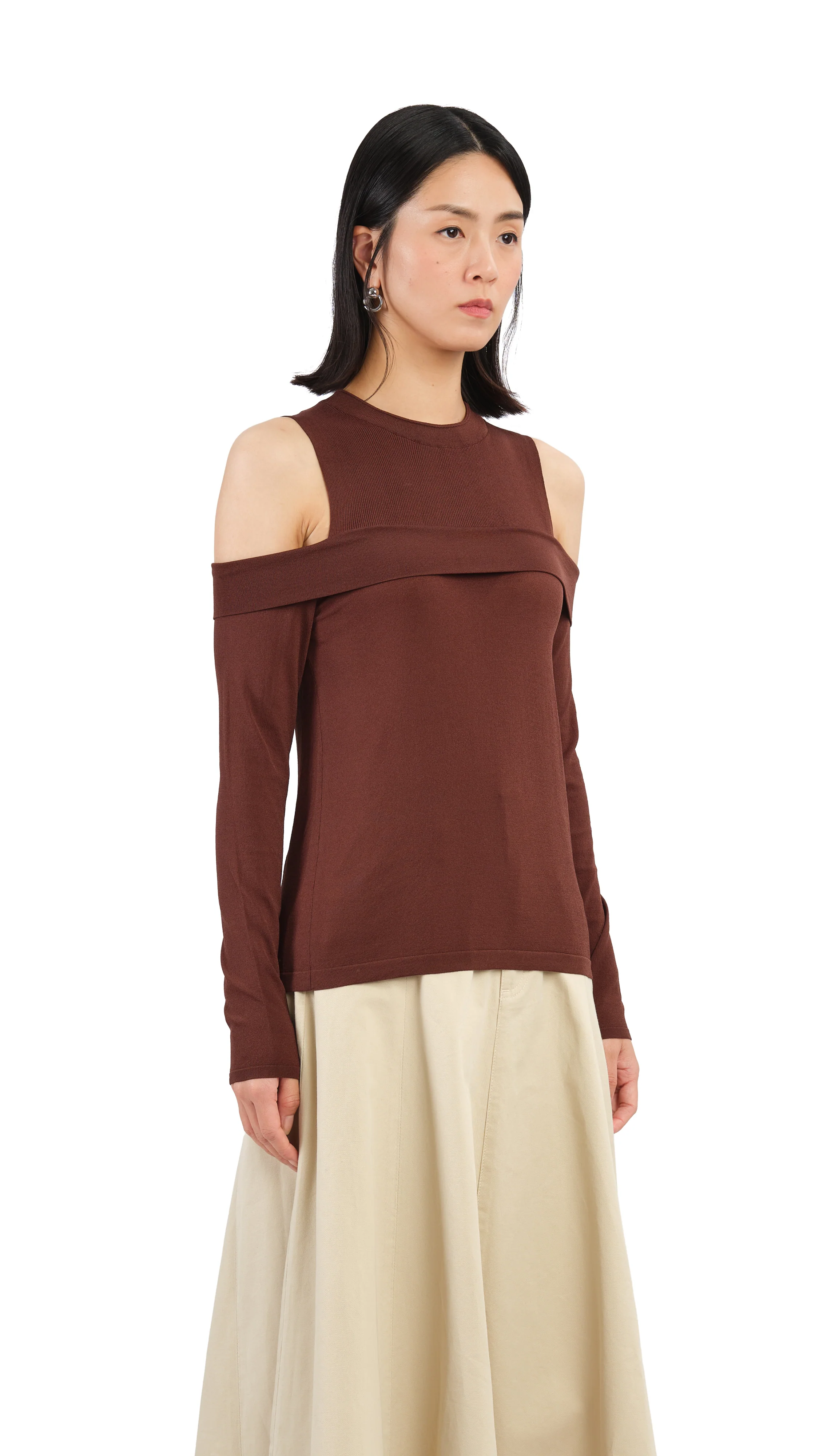 Off Shoulder Sweater - Umamrii