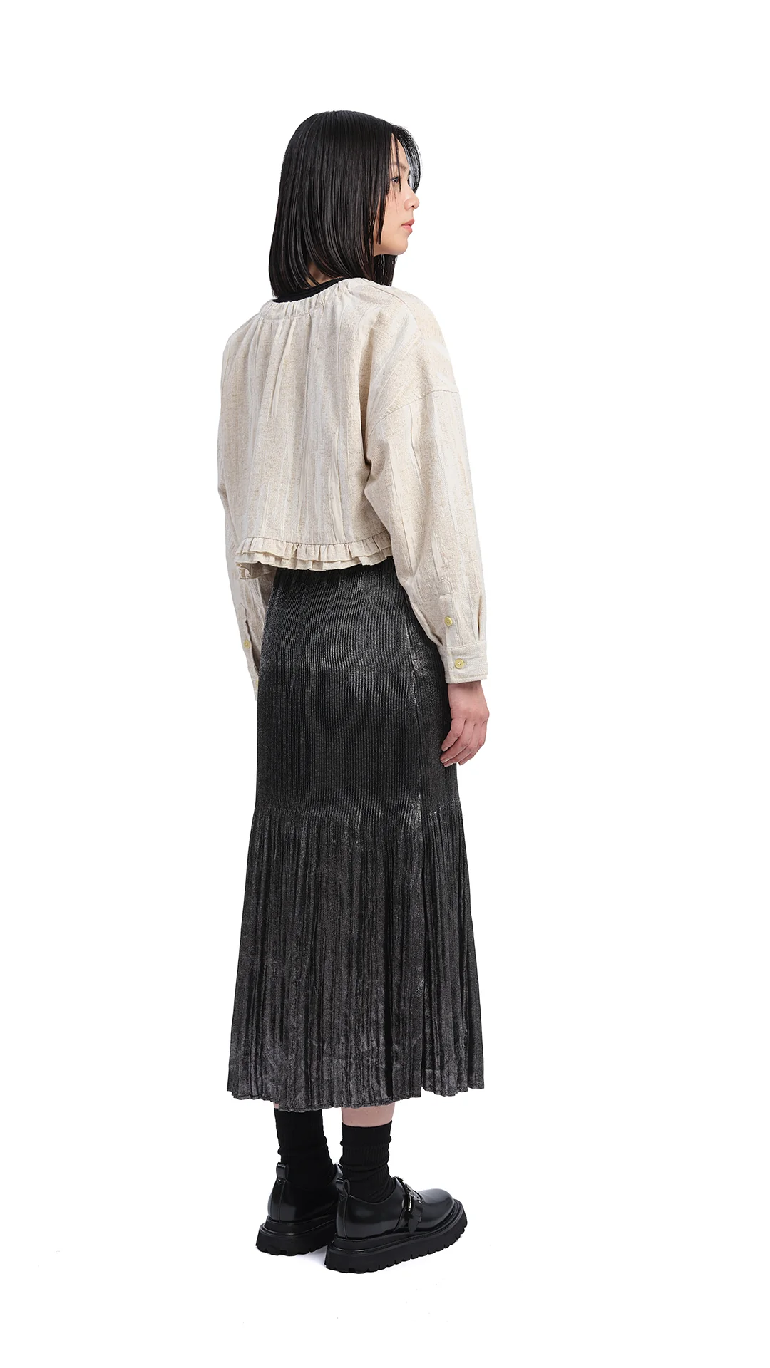 Cropped Ruffles Jacket - Umamrii