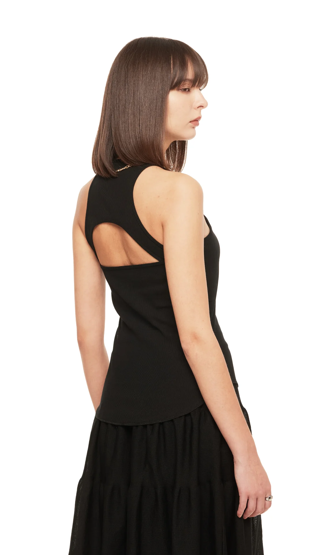 Cut-Out Padded Tank Top - Umamrii