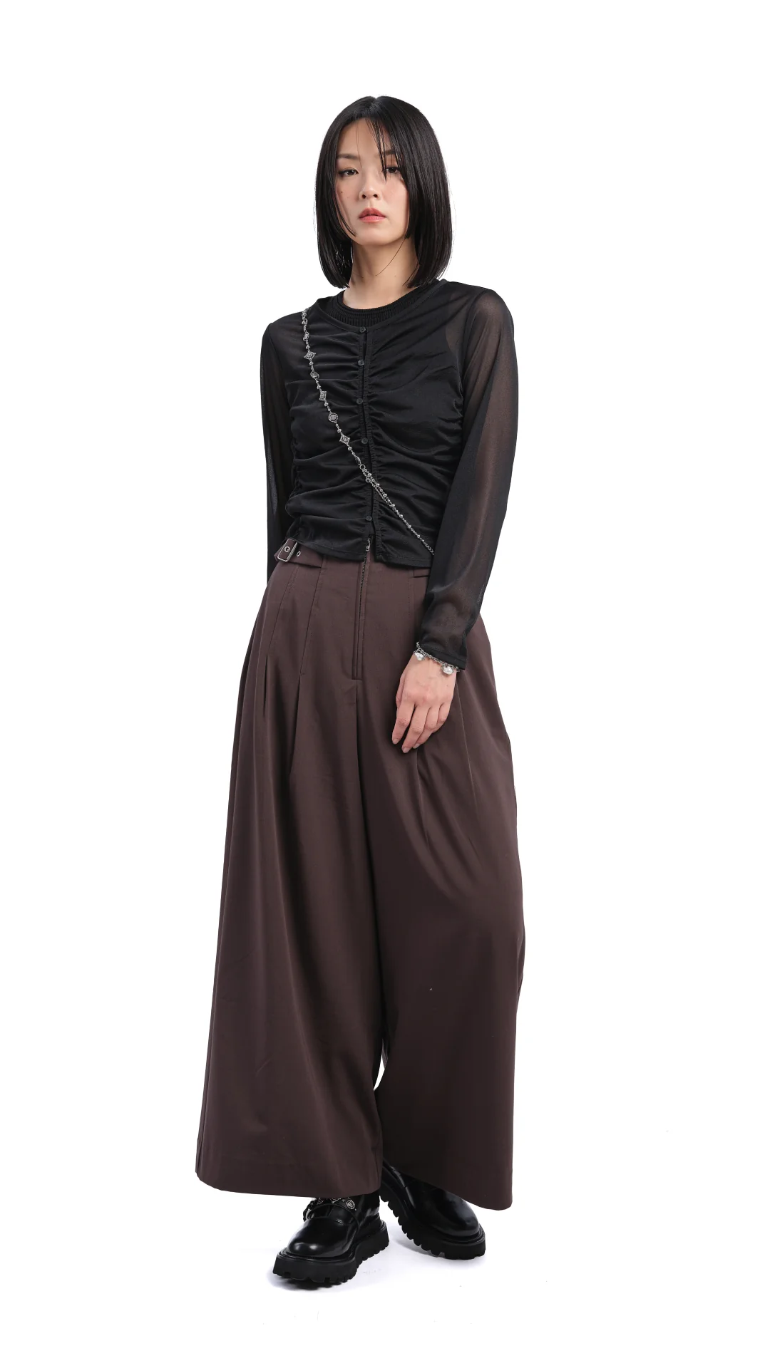 Sheer Gathered Jacket - Umamrii