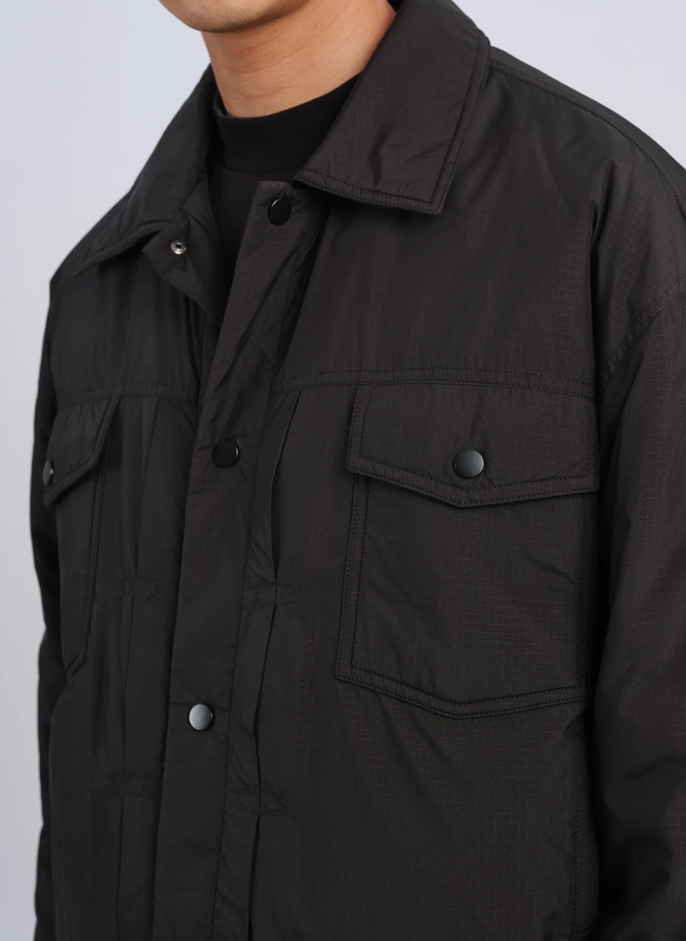 Polyester Trucker Down Jacket - Umamrii