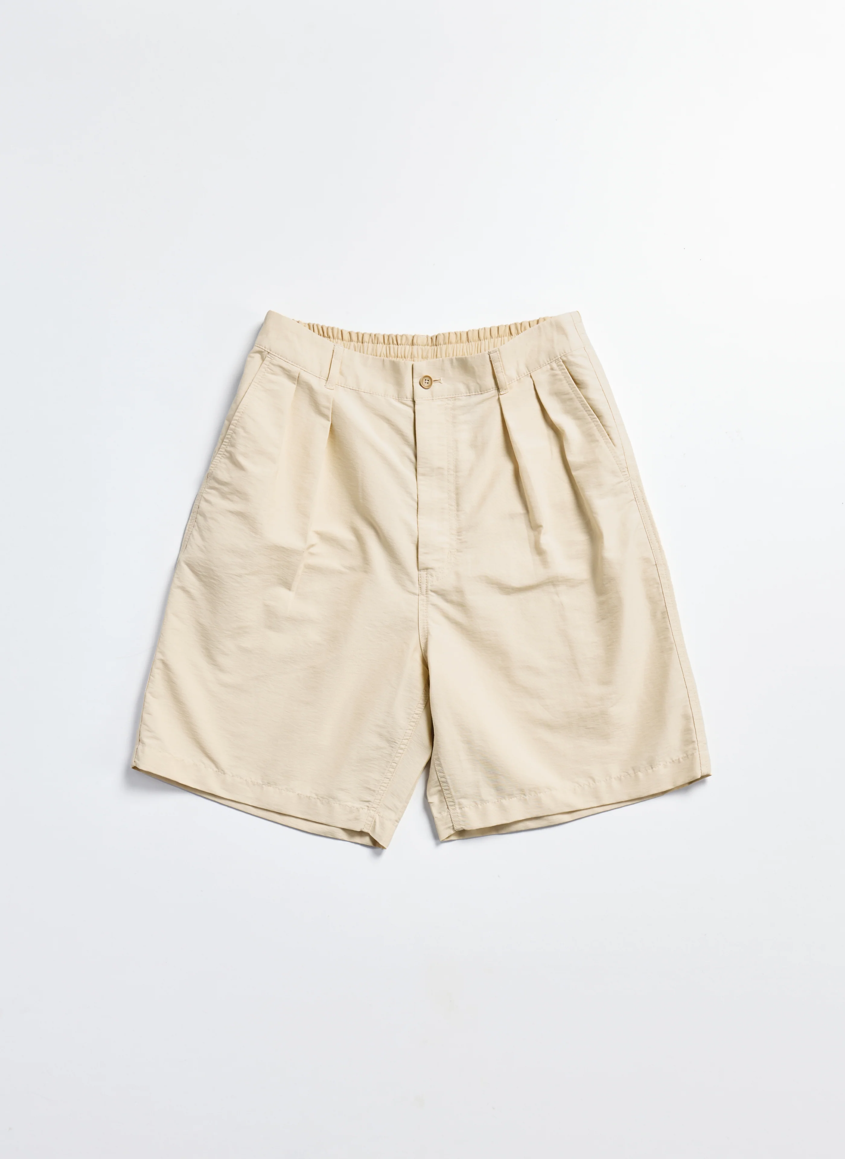 Cotton Nylon Pleated Shorts - Umamrii