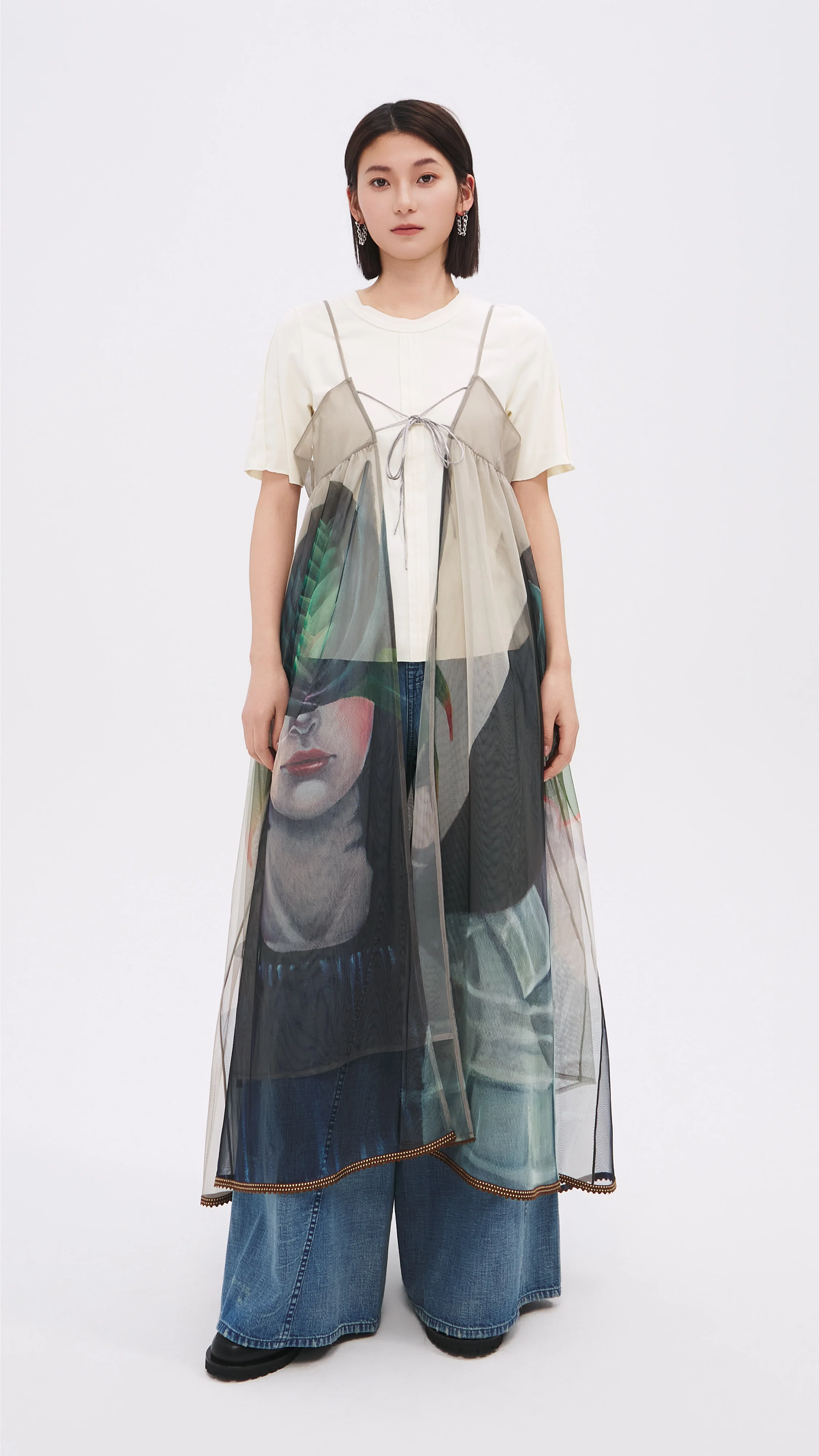 Tucks-trimmed T-Shirt - Umamrii