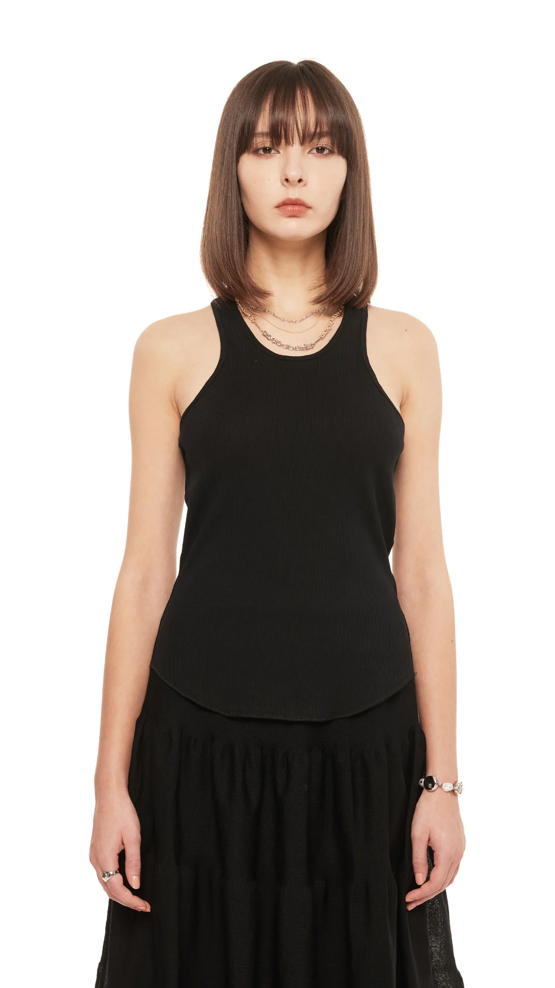 Cut-Out Padded Tank Top - Umamrii