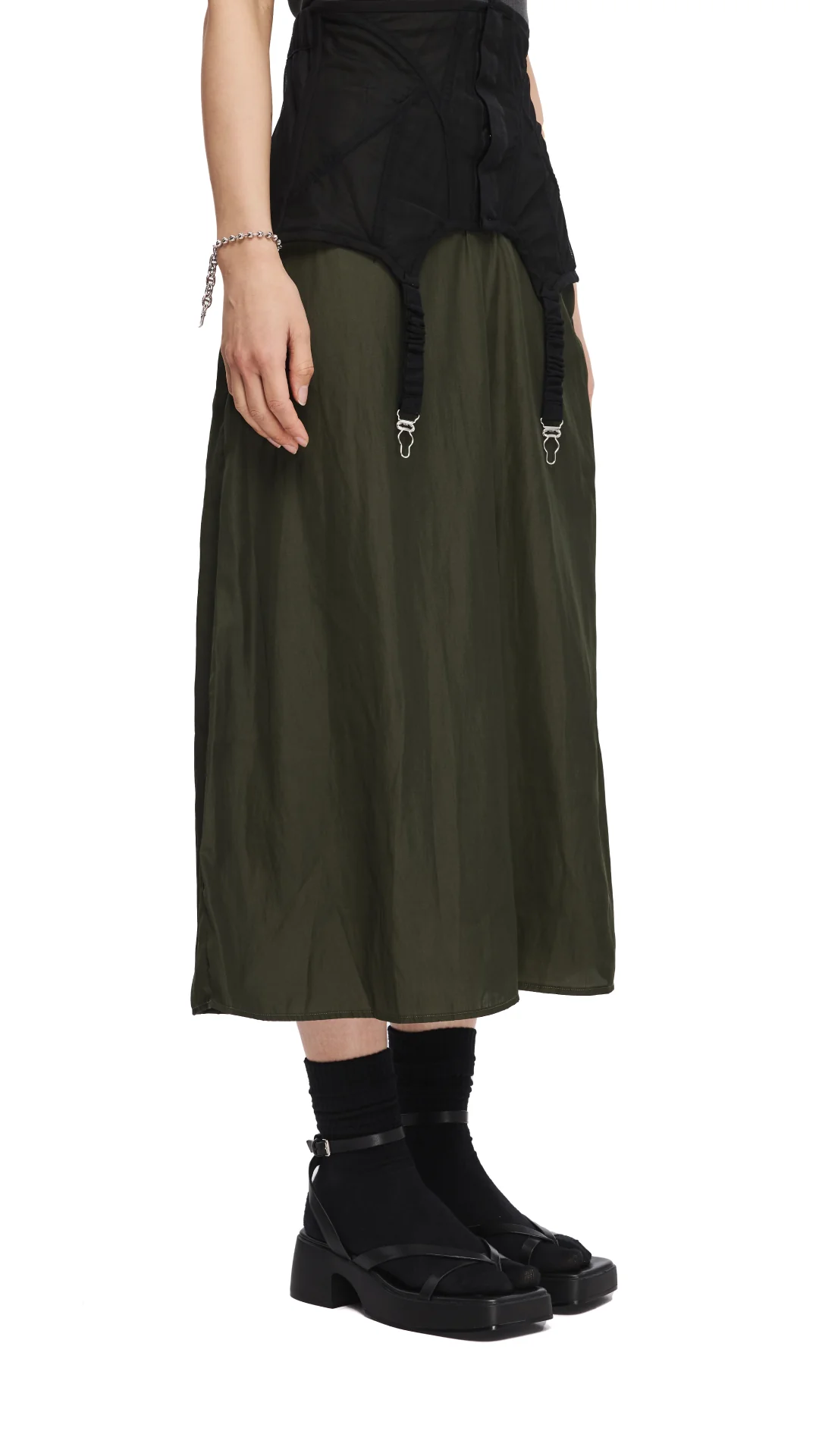 2 In 1 Corset Gather Skirt - Umamrii