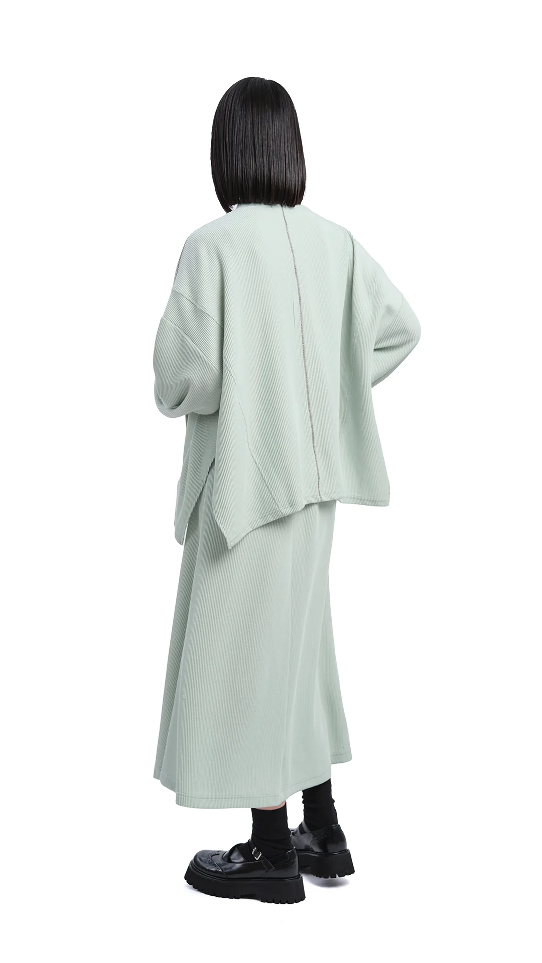 Oversized Cut Sewn Cardigan - Umamrii