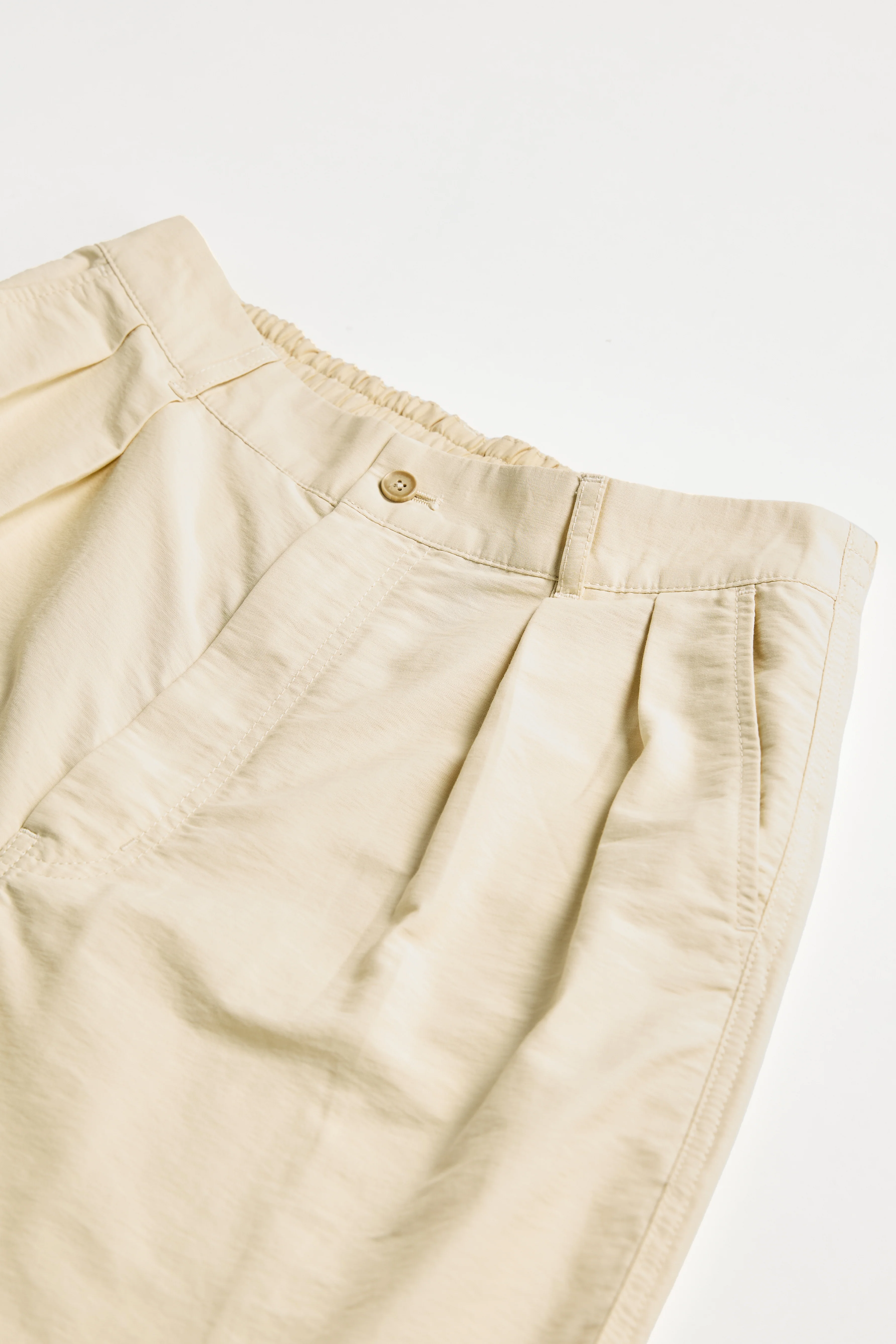 Cotton Nylon Pleated Shorts - Umamrii