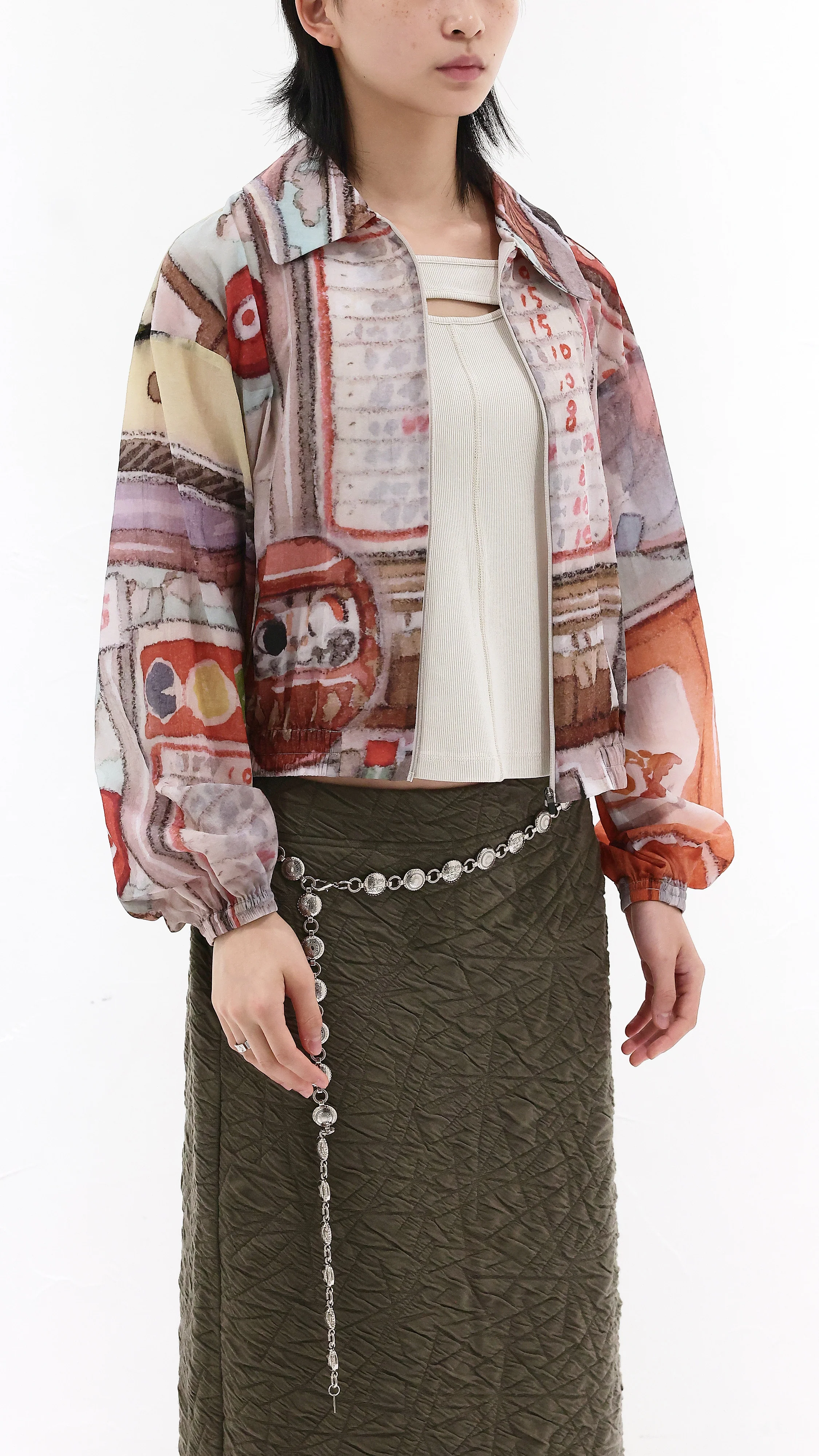 INITIAL x Little Thunder Pattern Work Jacket - Umamrii