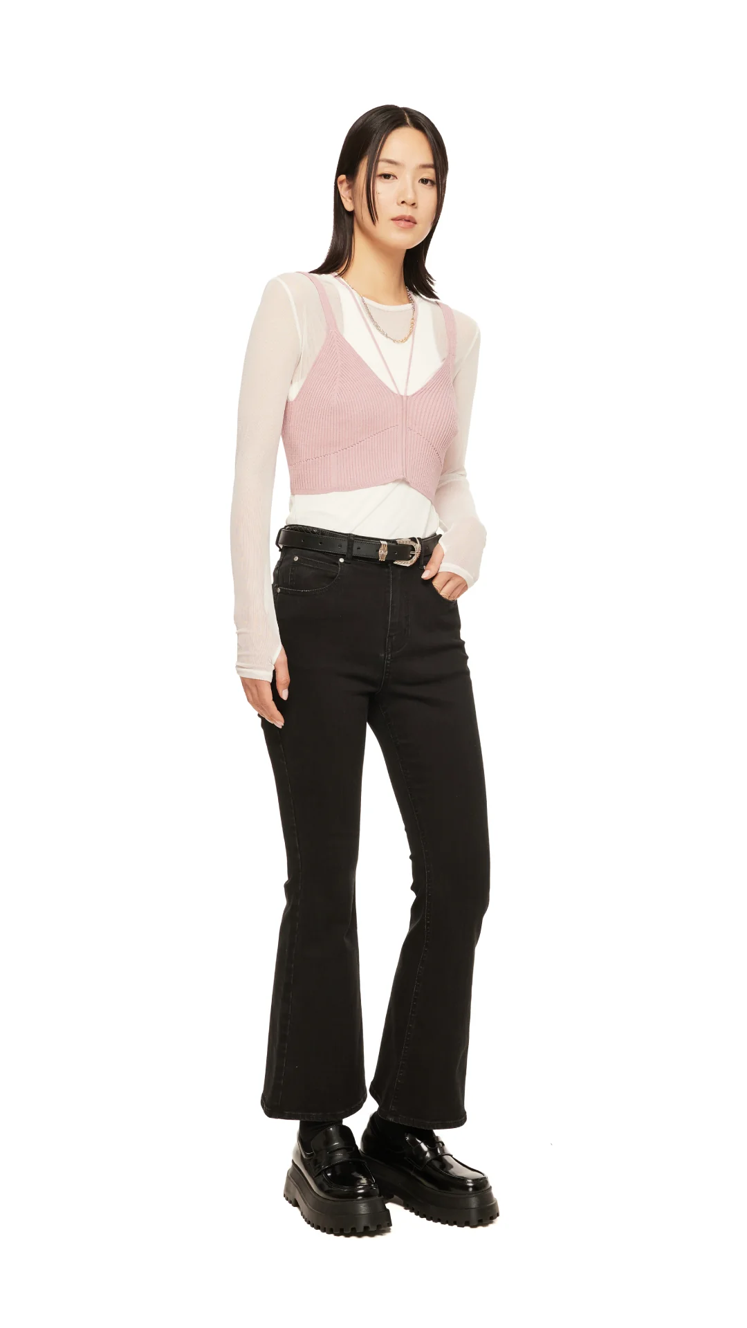 Lace-Up Knit Vest - Umamrii