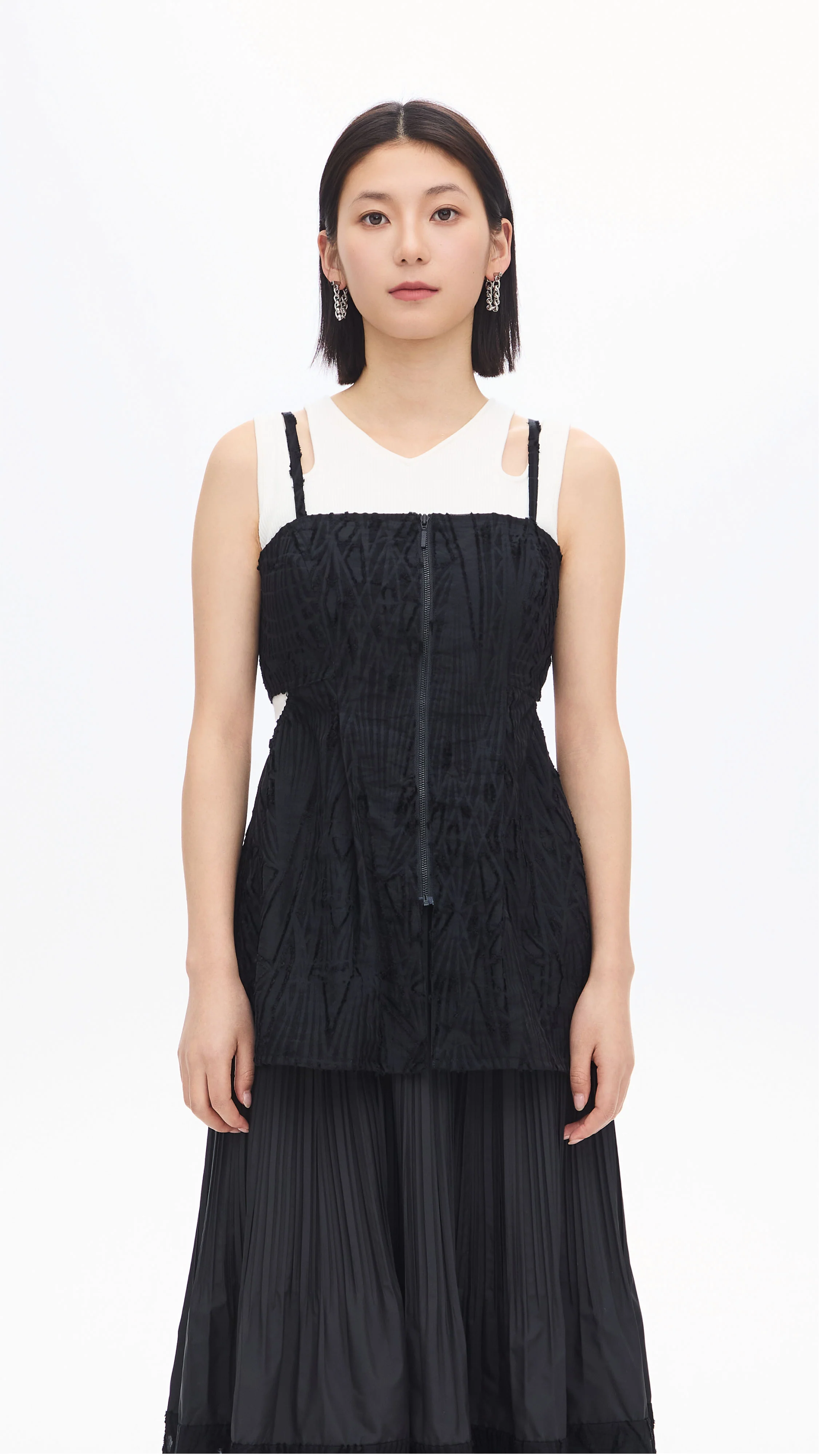 Jacquard Pattern Bustier - Umamrii