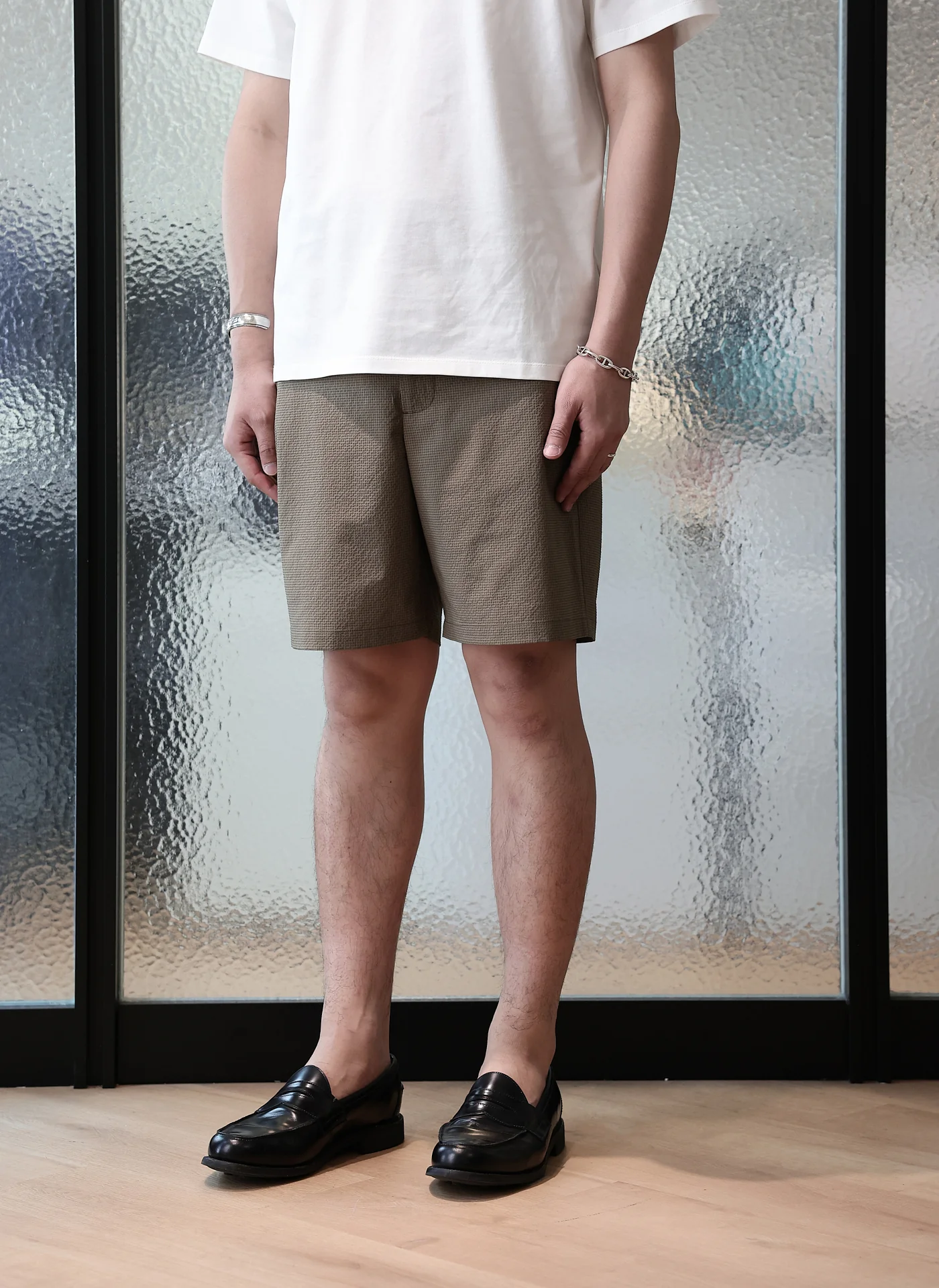 Seersuker Solotex Shorts - Umamrii