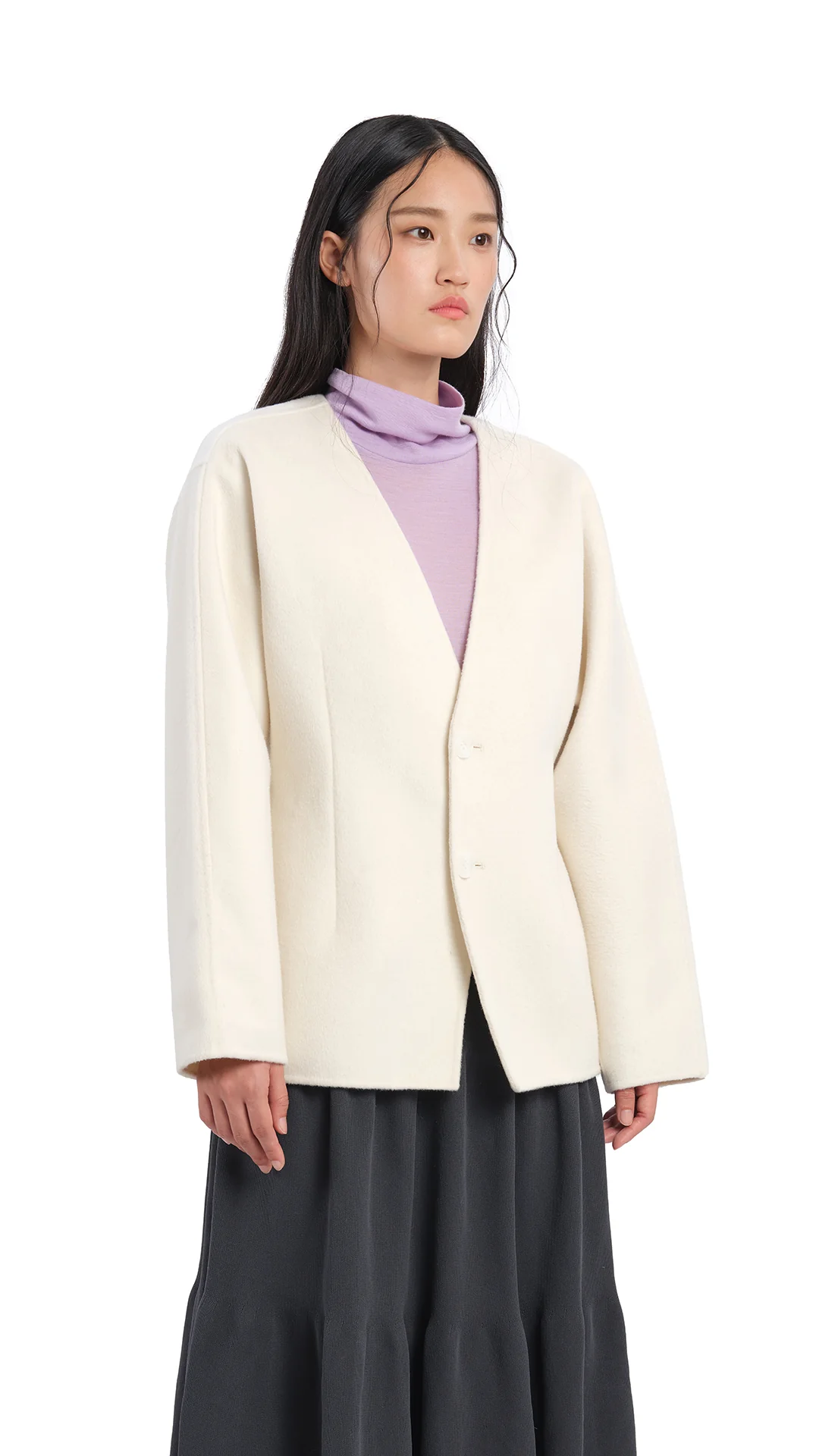 Slim-Cut Double Face Jacket - Umamrii
