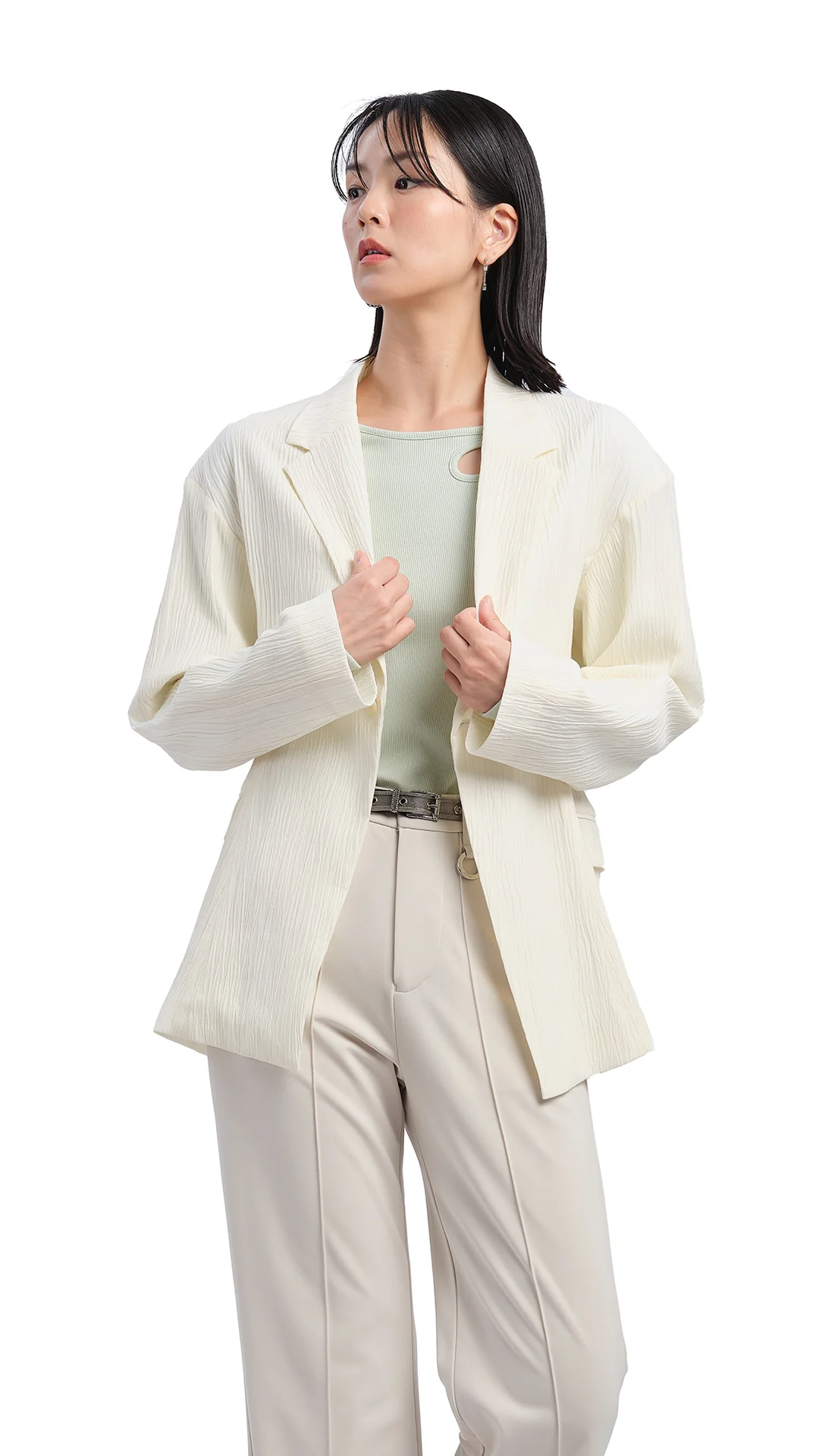 Single Breasted Slim Cut Blazer - Umamrii