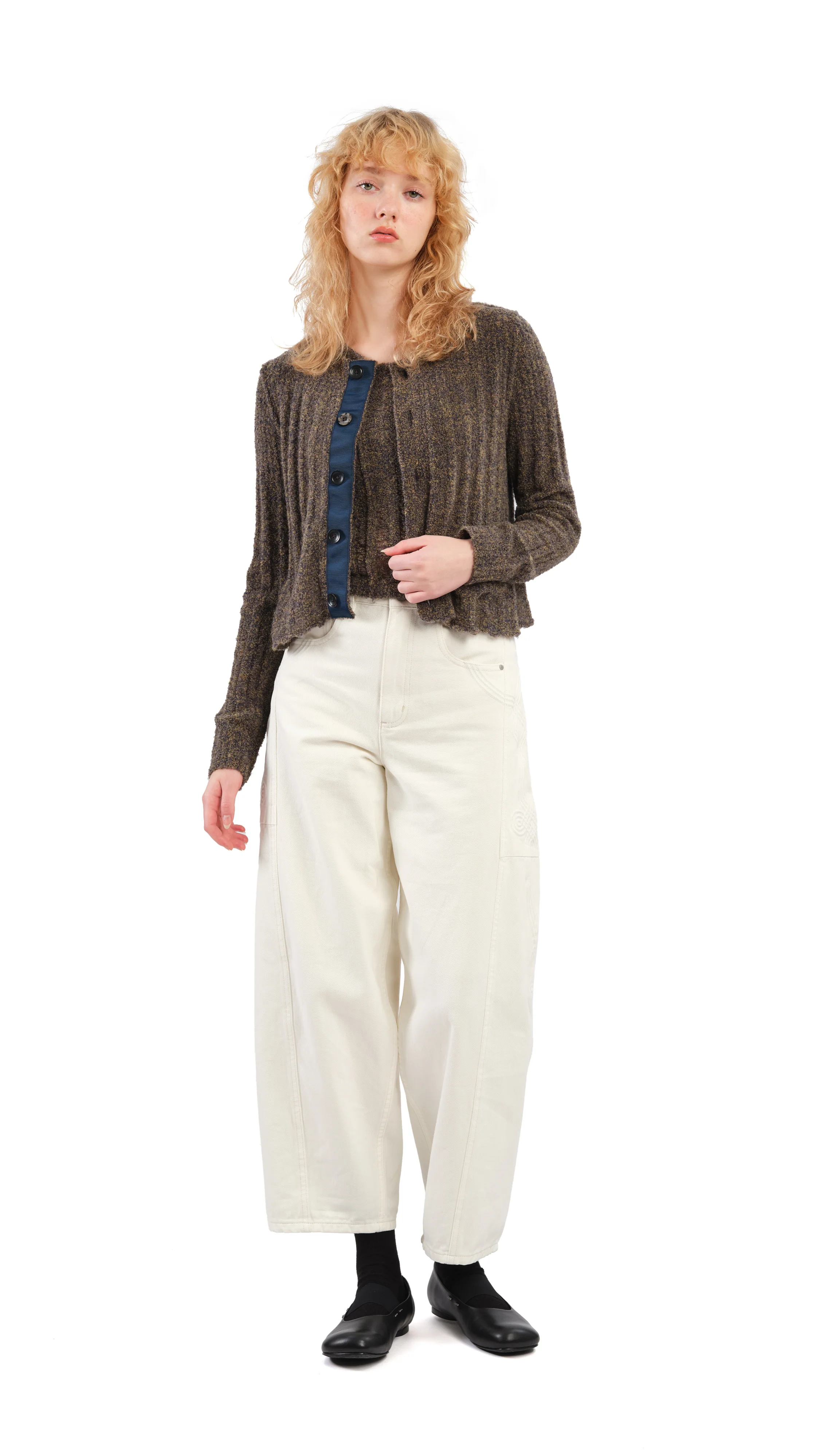 Boucle Cropped Cardigan - Umamrii