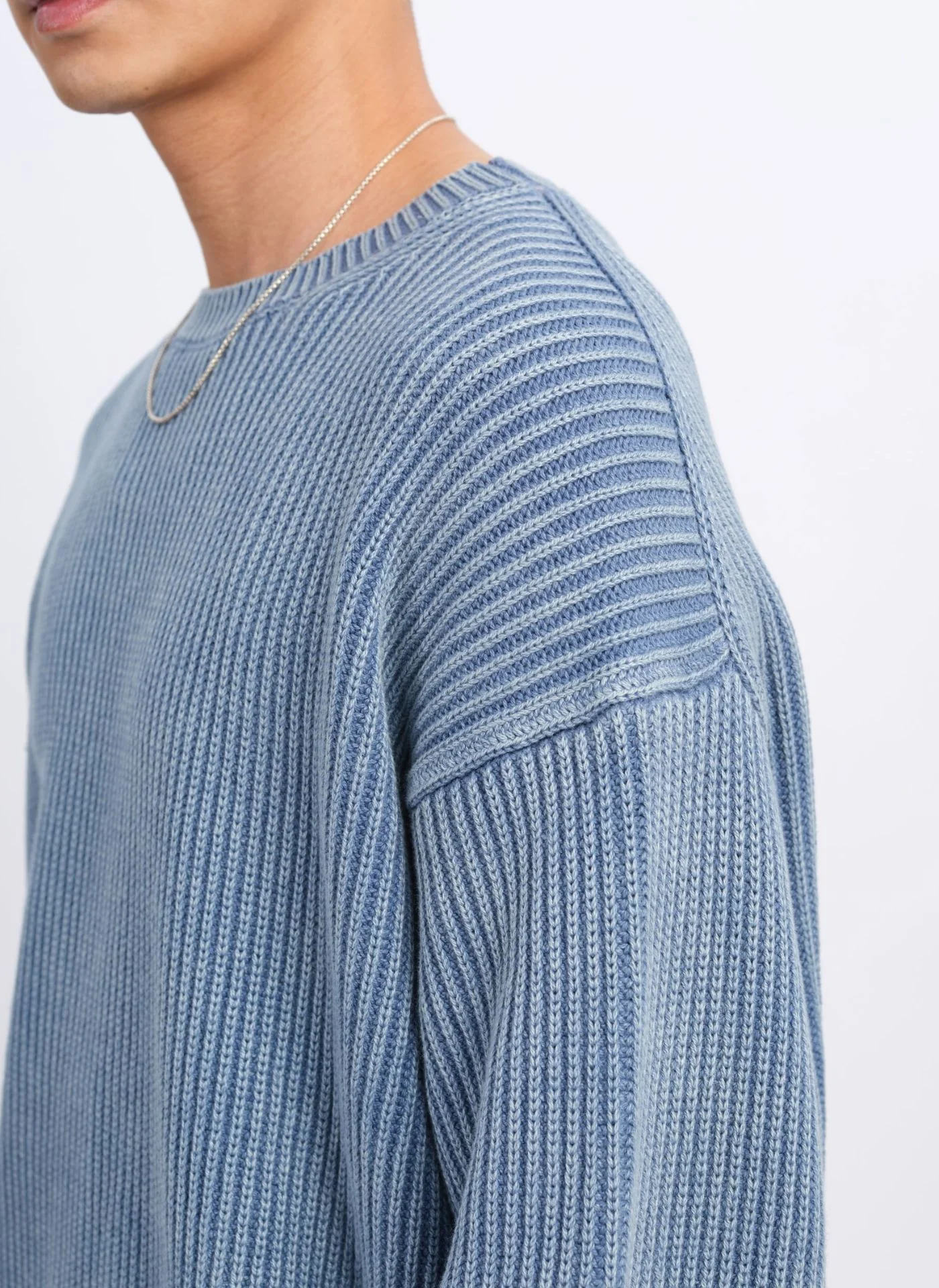 Heavy Washed Cotton Knitted Pullover - Umamrii