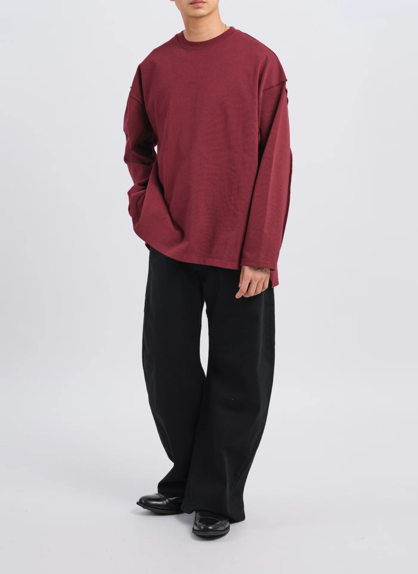 Heavy Cotton Jersey Raw Edge Top - Umamrii