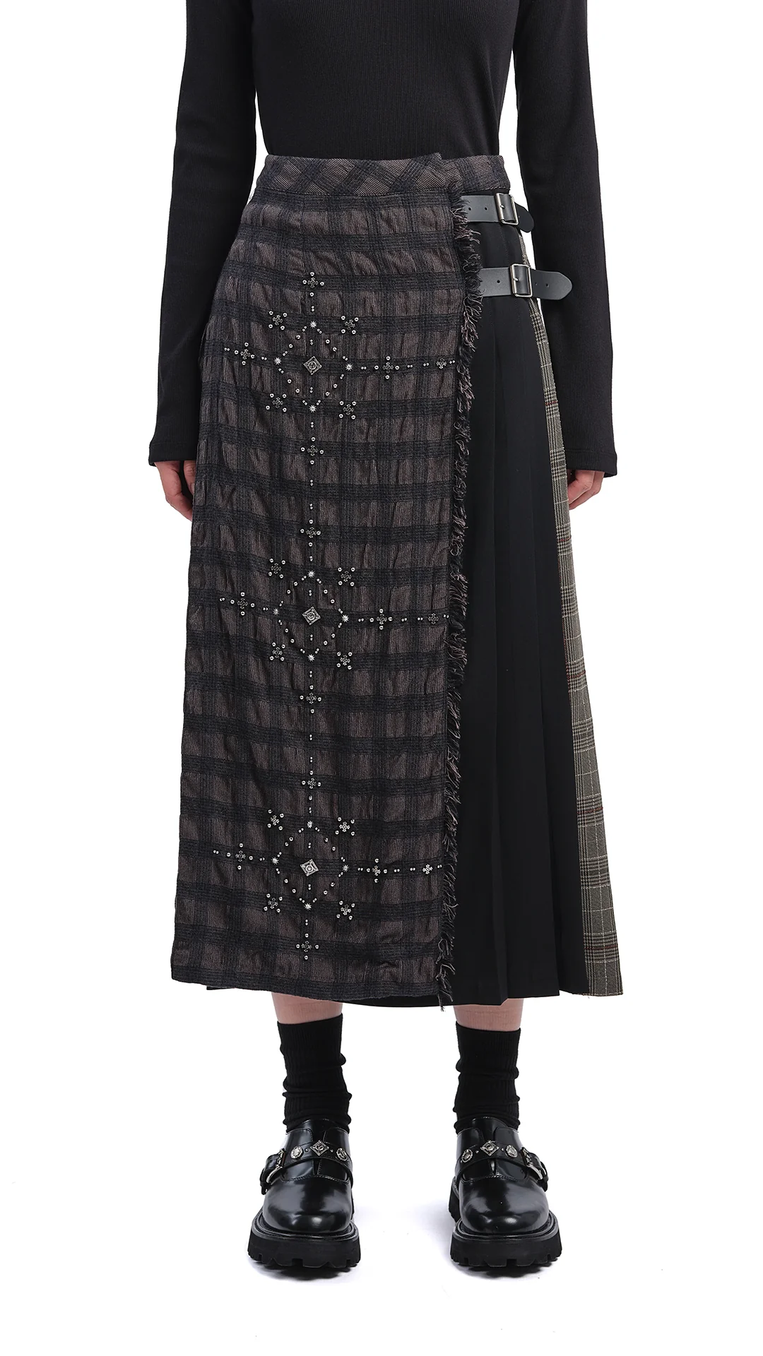 Checker Studs Hostess Skirt - Umamrii