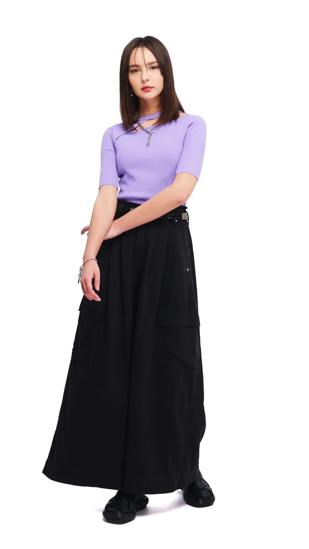 Cut Out Sweater - Umamrii