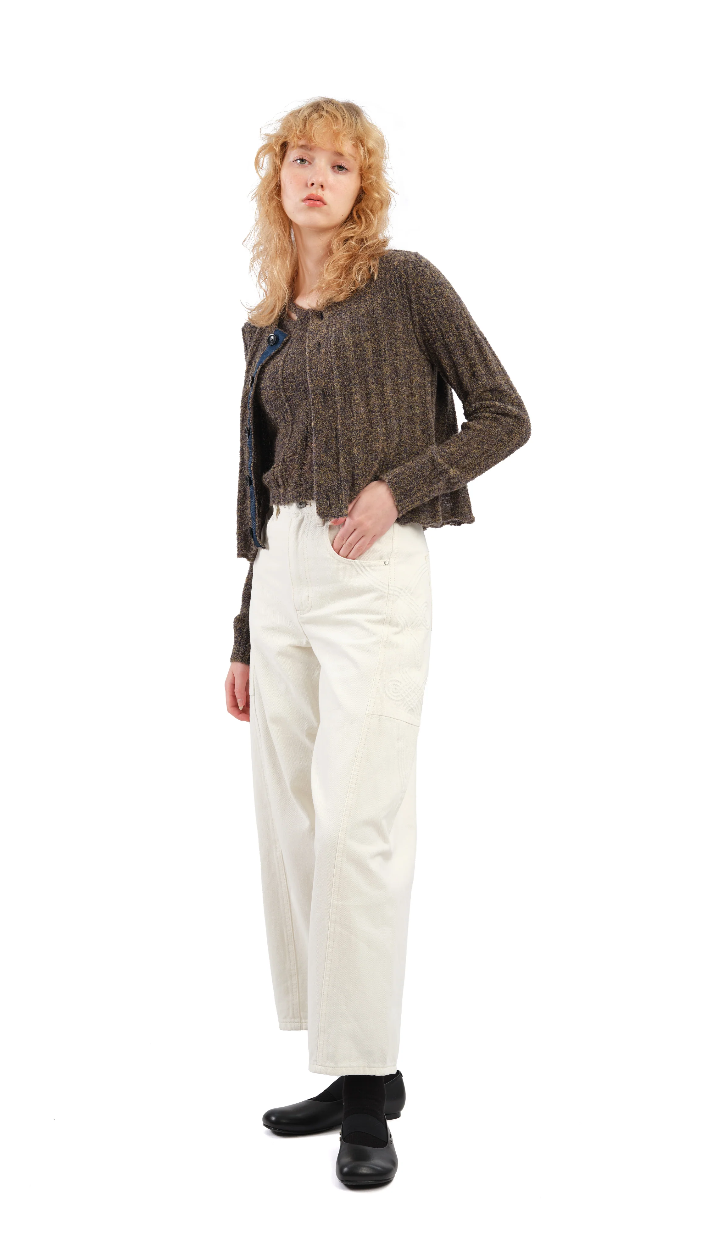 Boucle Cropped Cardigan - Umamrii