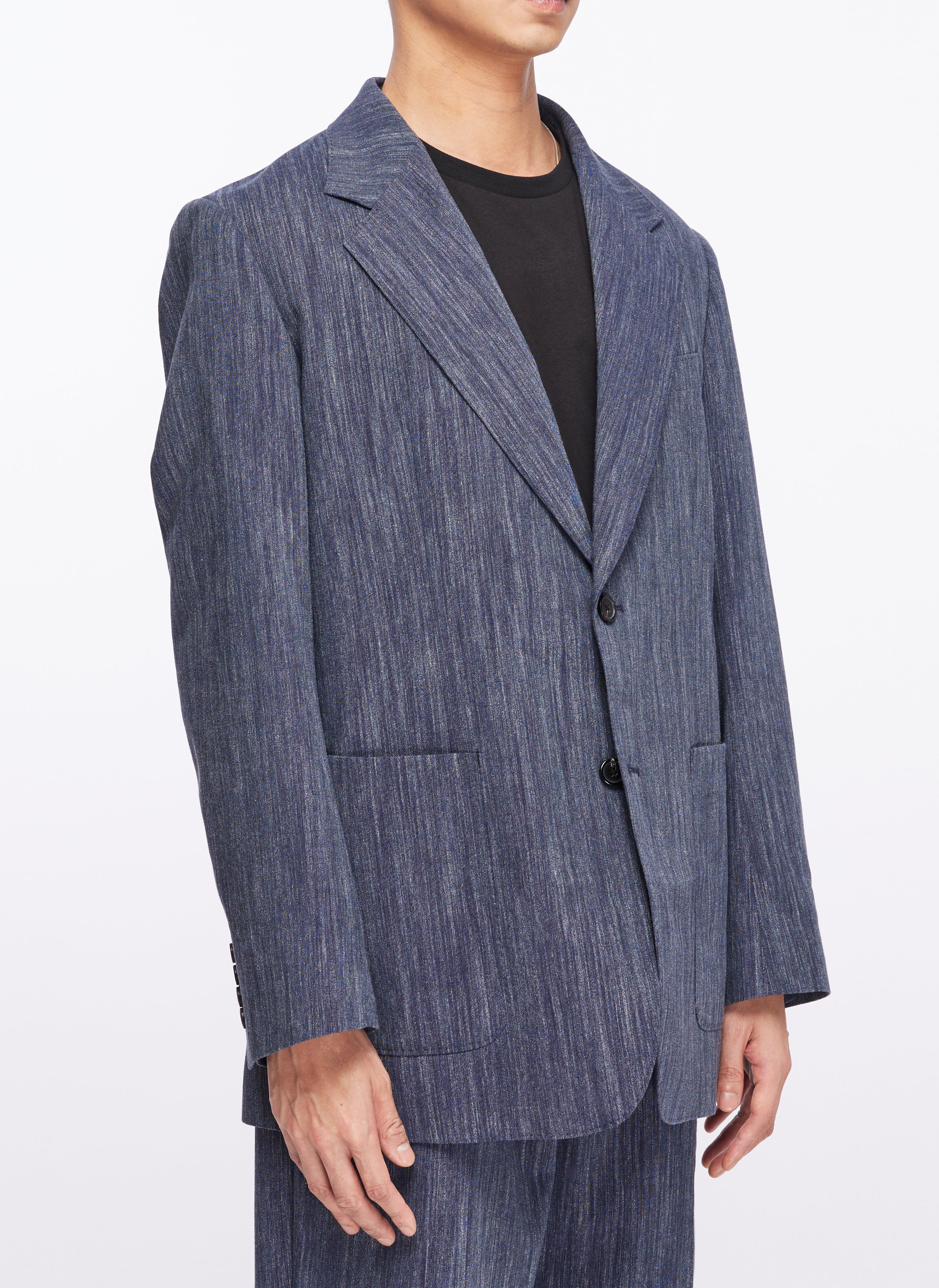 Marzotto Cotton Wool Construction Blazer - Umamrii