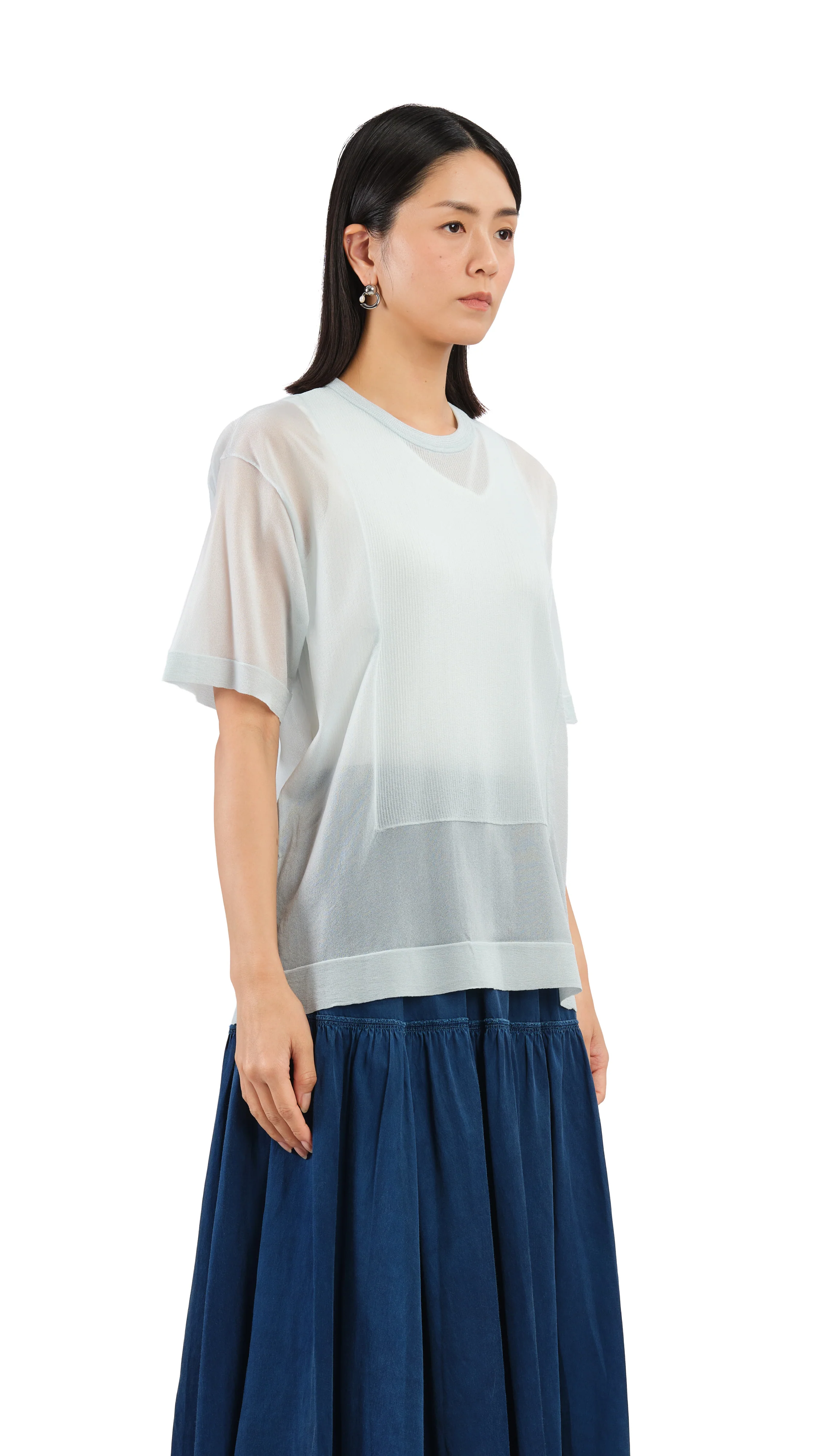 Sheer Knit Tee - Umamrii