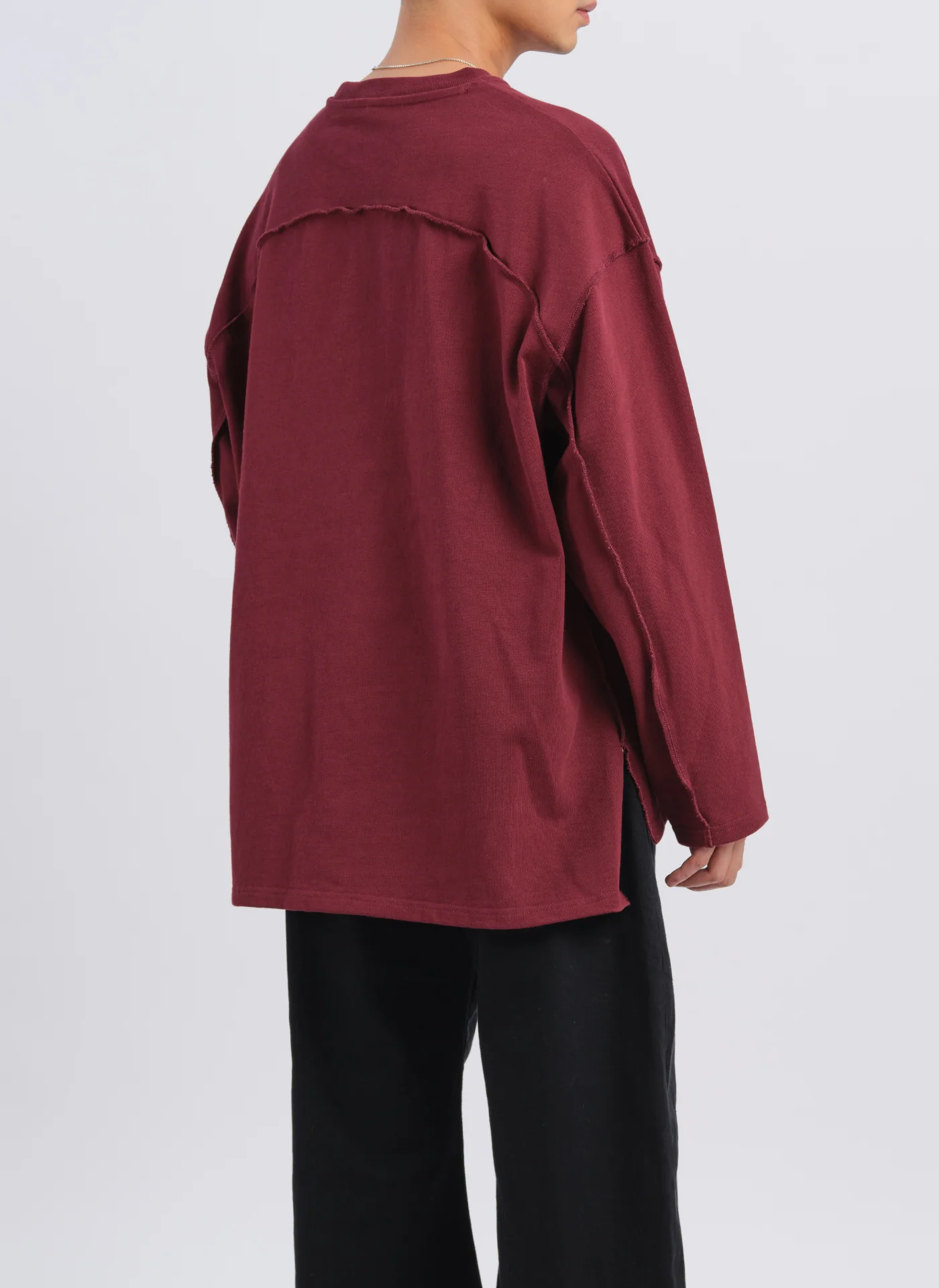Heavy Cotton Jersey Raw Edge Top - Umamrii
