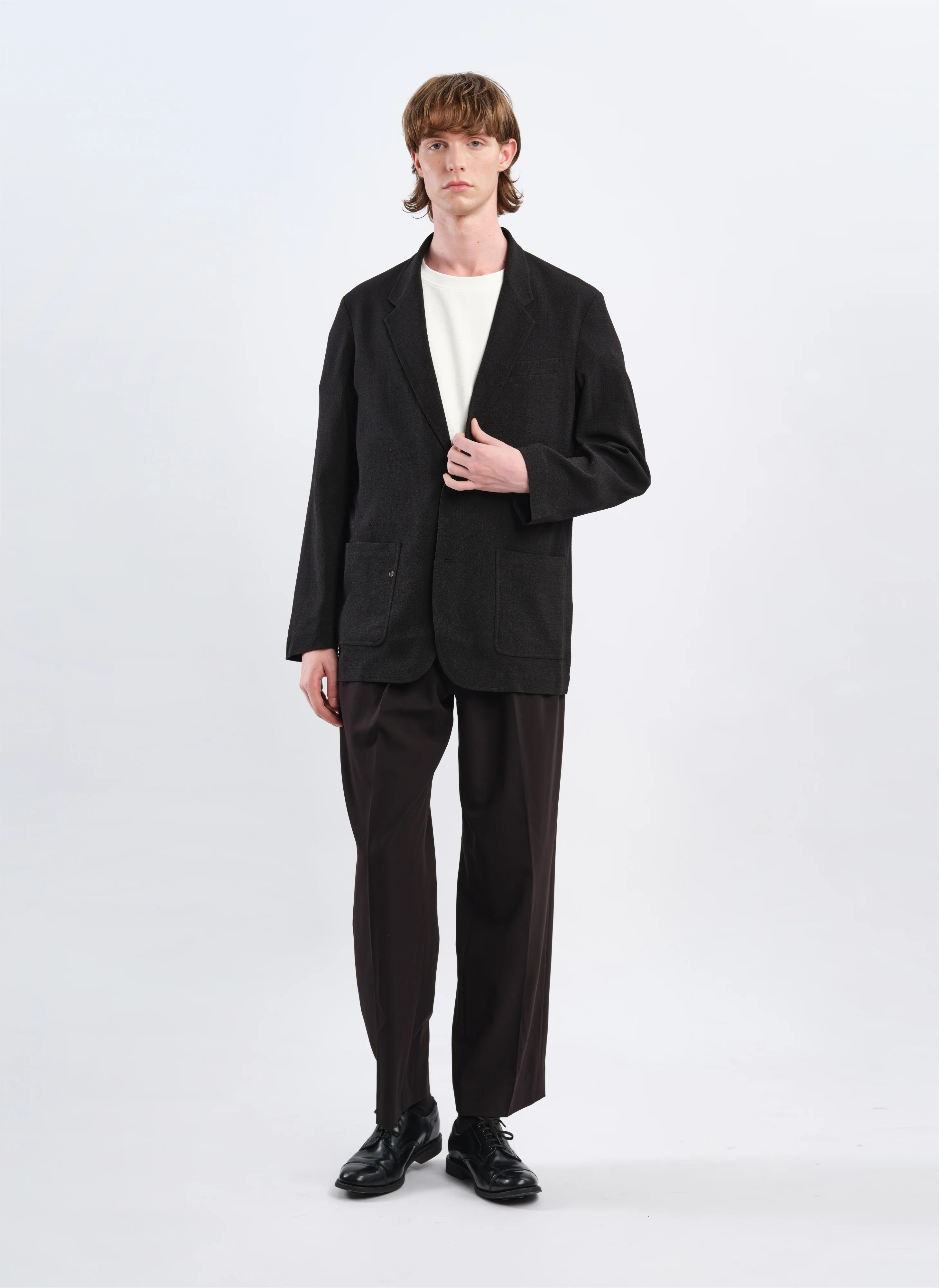 Polyester Soft Single Bresated Blazer - Umamrii