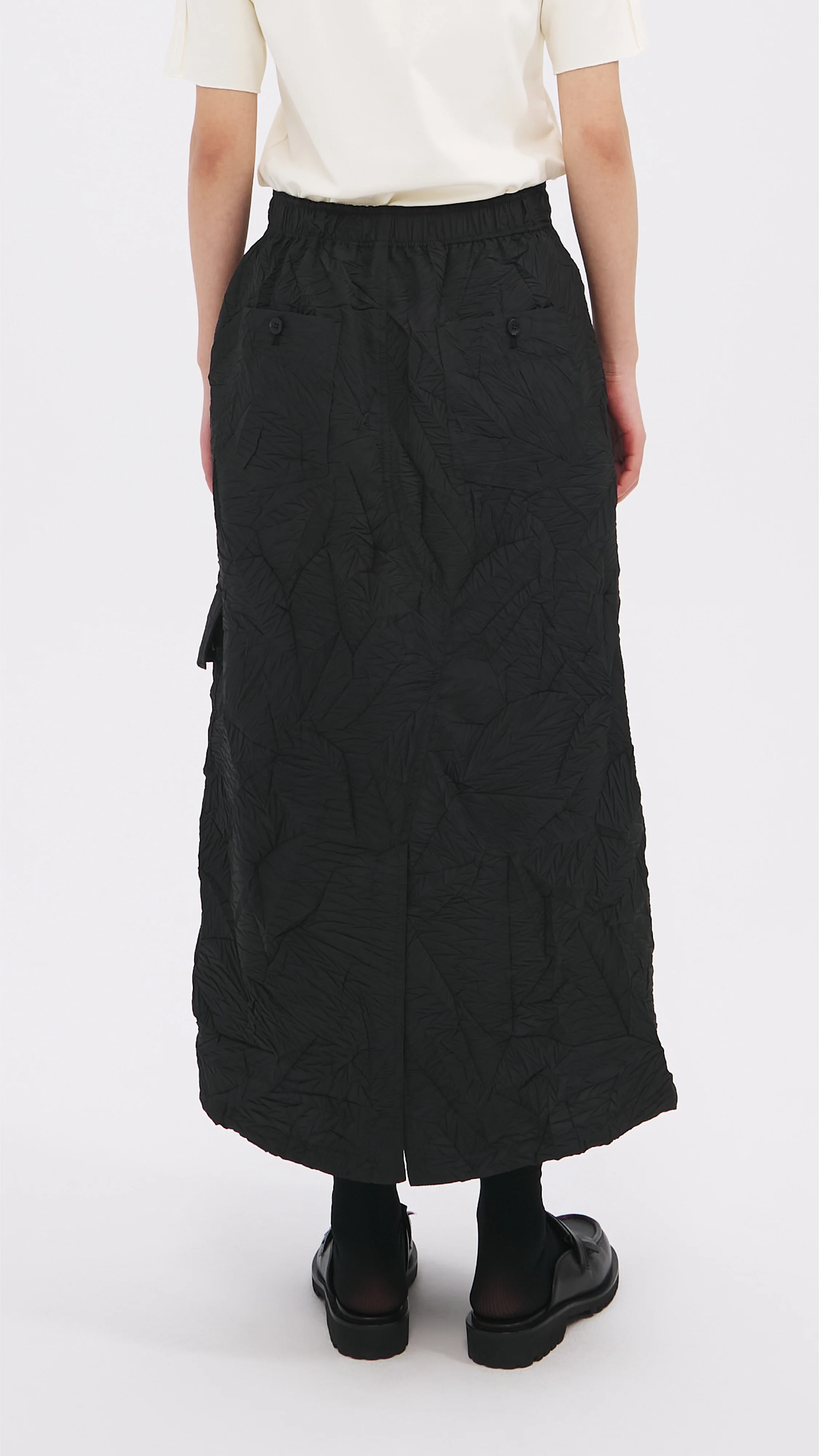 Distort Pleated Military Skirt - Umamrii