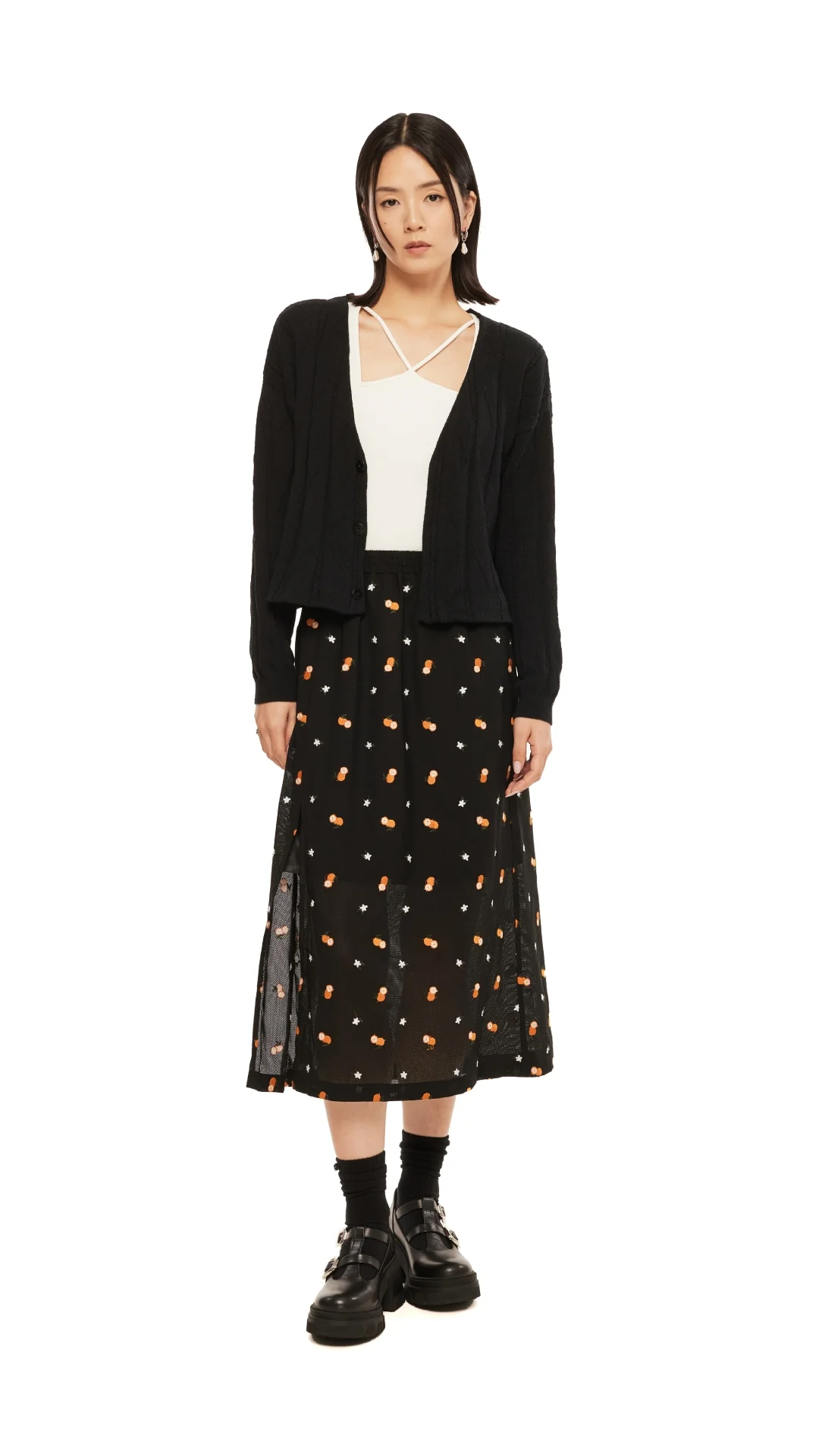 Fruit Embroidery Skirt - Umamrii