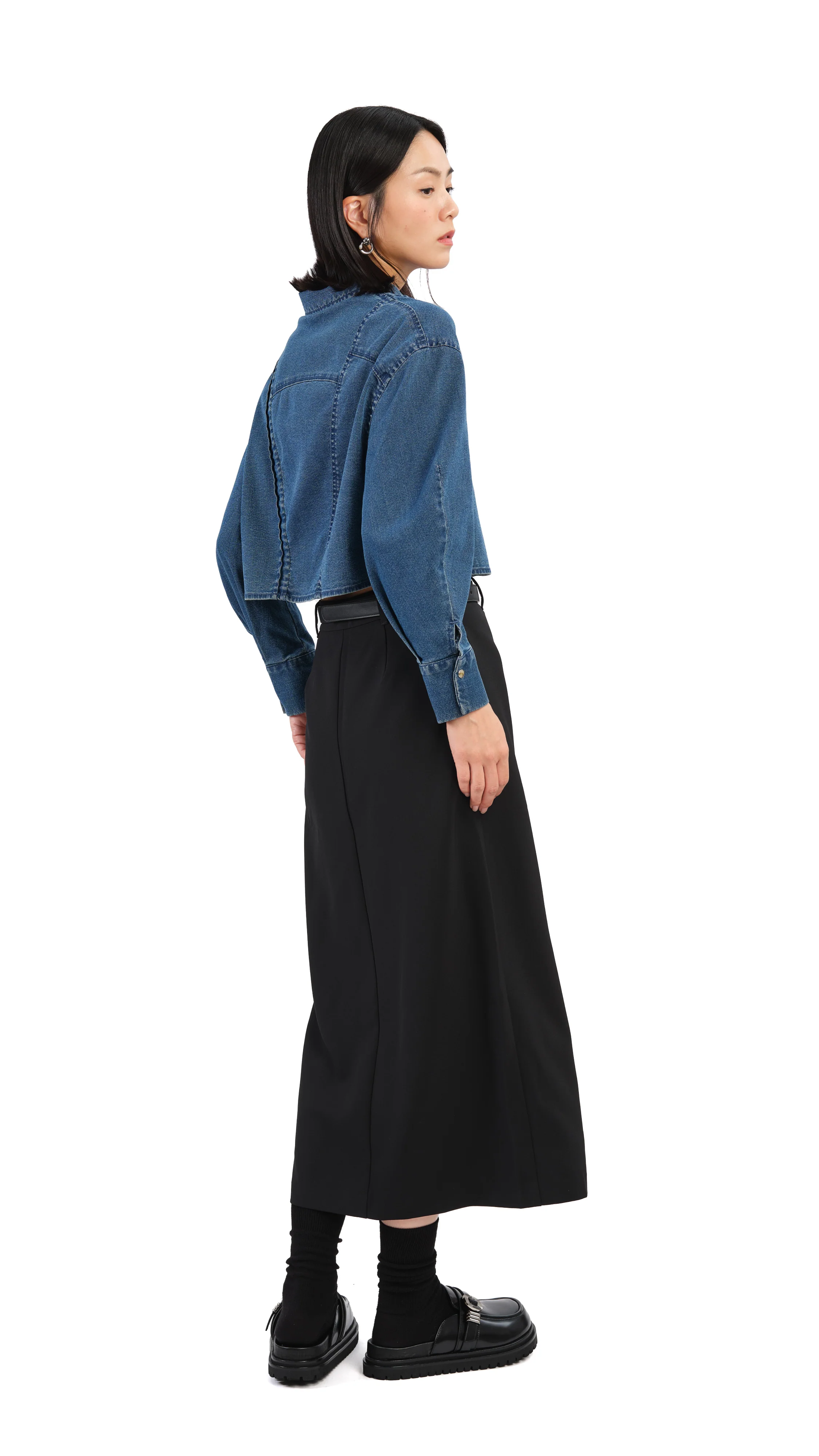 Pencil Skirt With Slit - Umamrii