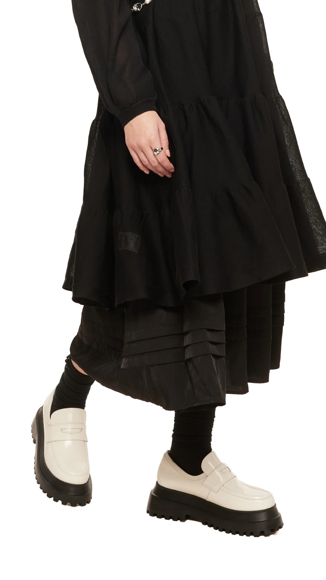 Chunky Sole Leather Penny Loafers - Umamrii