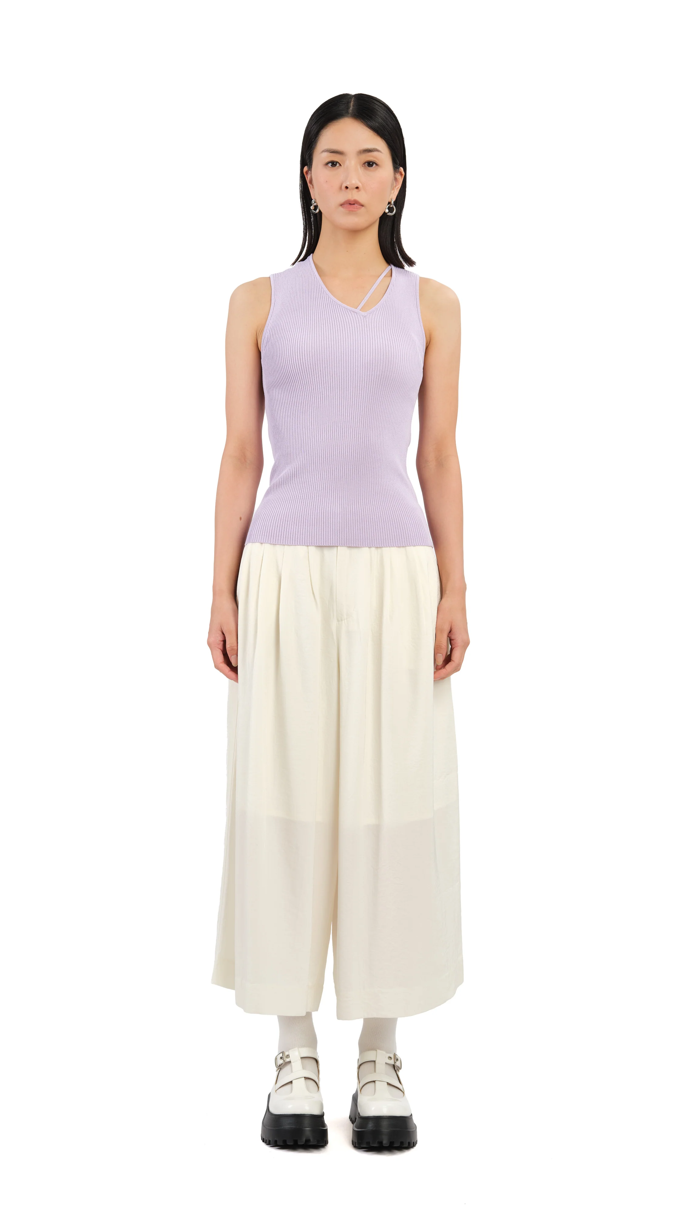 Asymmetric Neckline Top - Umamrii