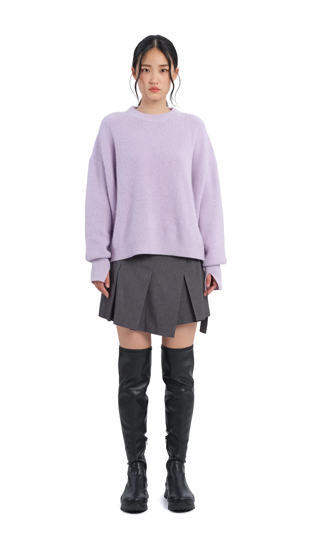 Fox-Mix Cardigan Sweater - Umamrii