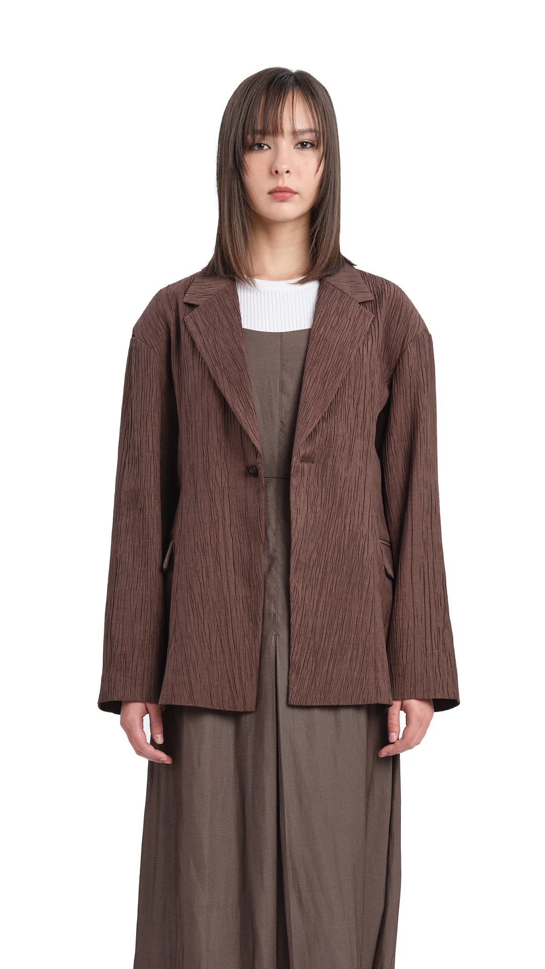 Single Breasted Slim Cut Blazer - Umamrii