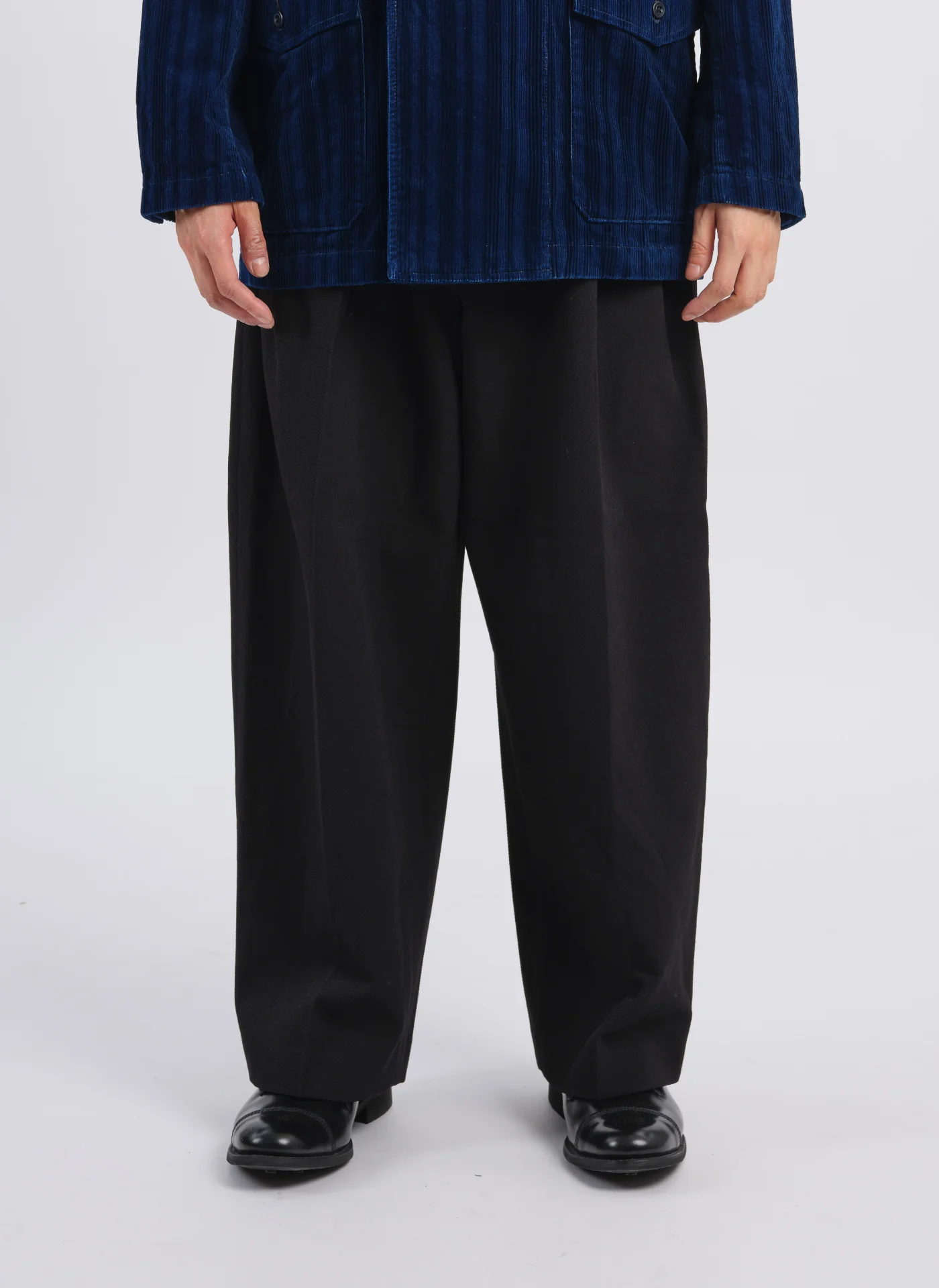 Solotex Garbardine (Work) Pleated WidePants (P-17) - Umamrii