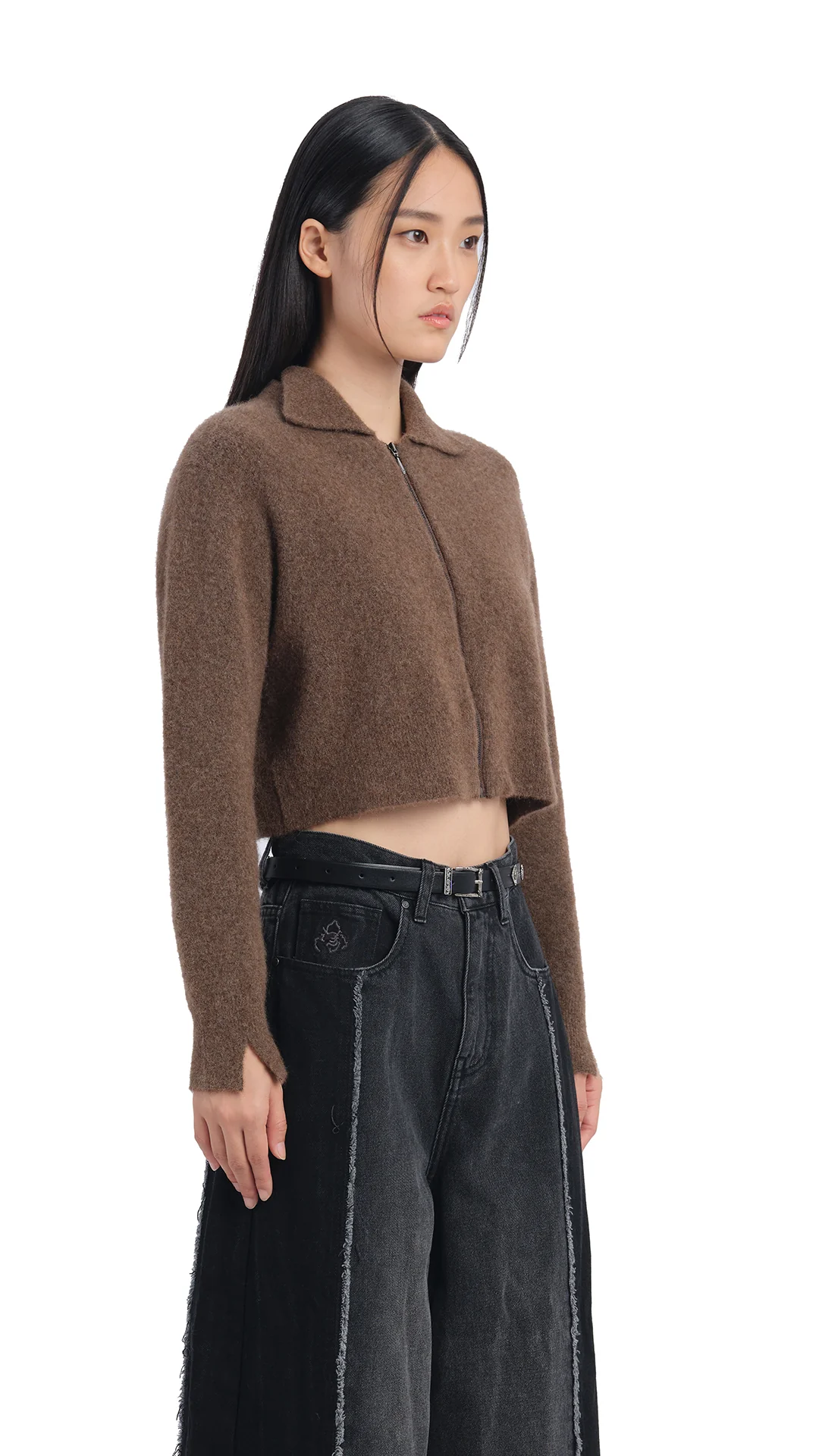 Yak Zip-Up Cardigan - Umamrii