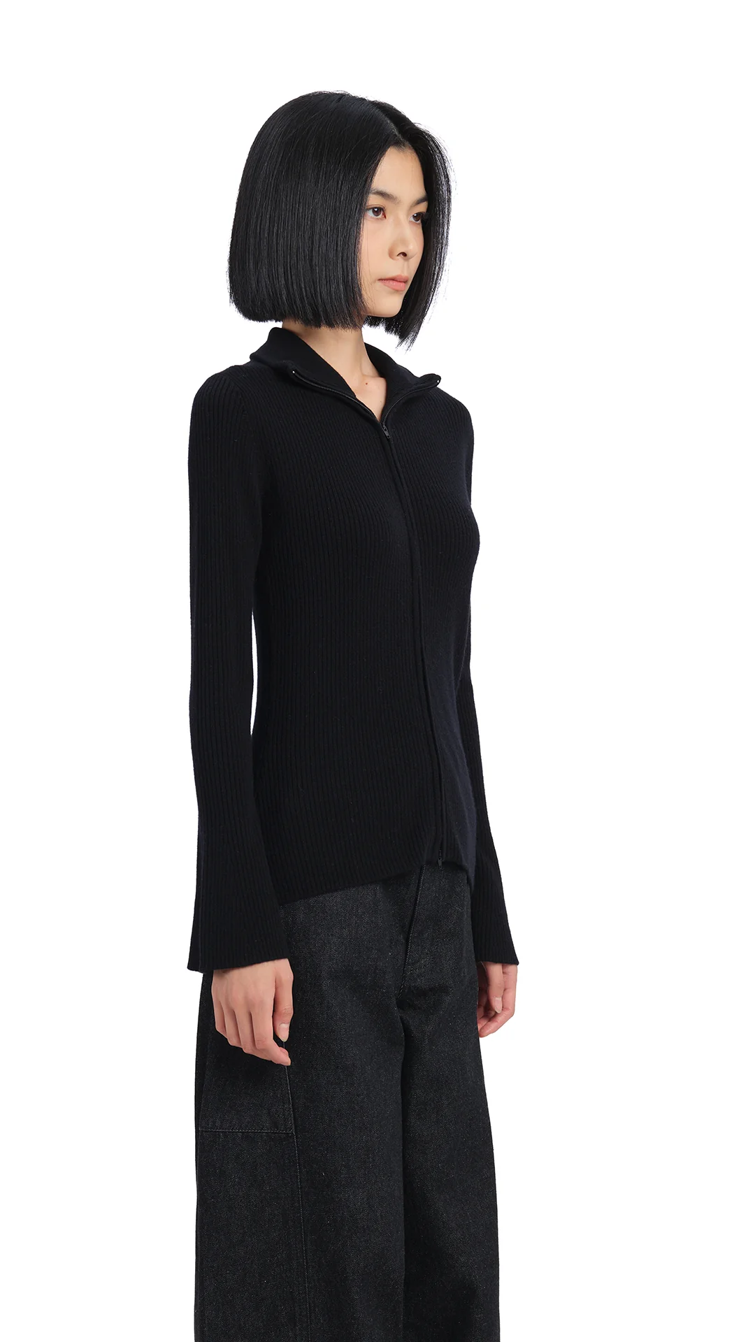 Zip-Up Cardigan - Umamrii