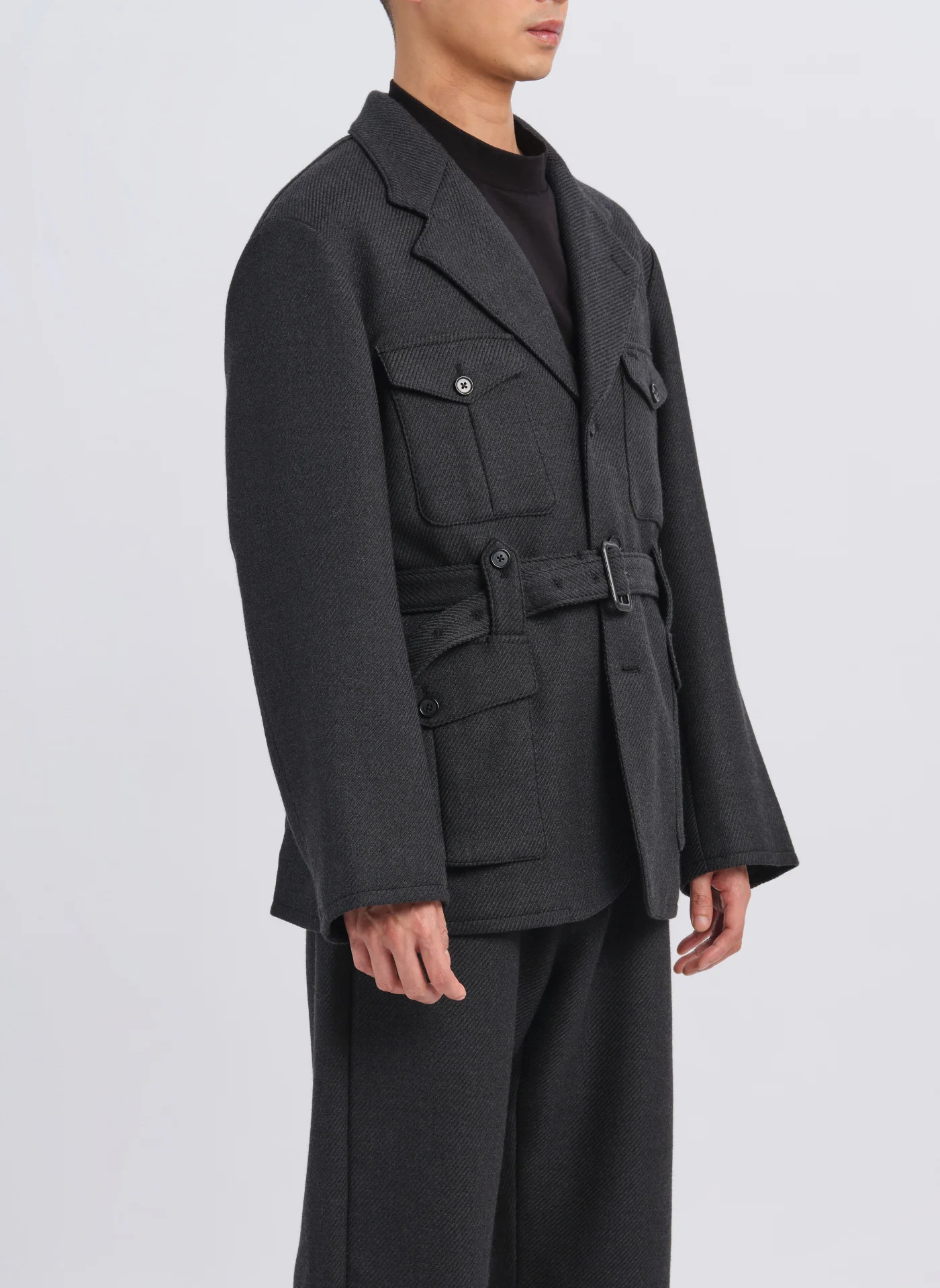 Marzotto Wool Single Breasted Soft Hunting Blazer - Umamrii