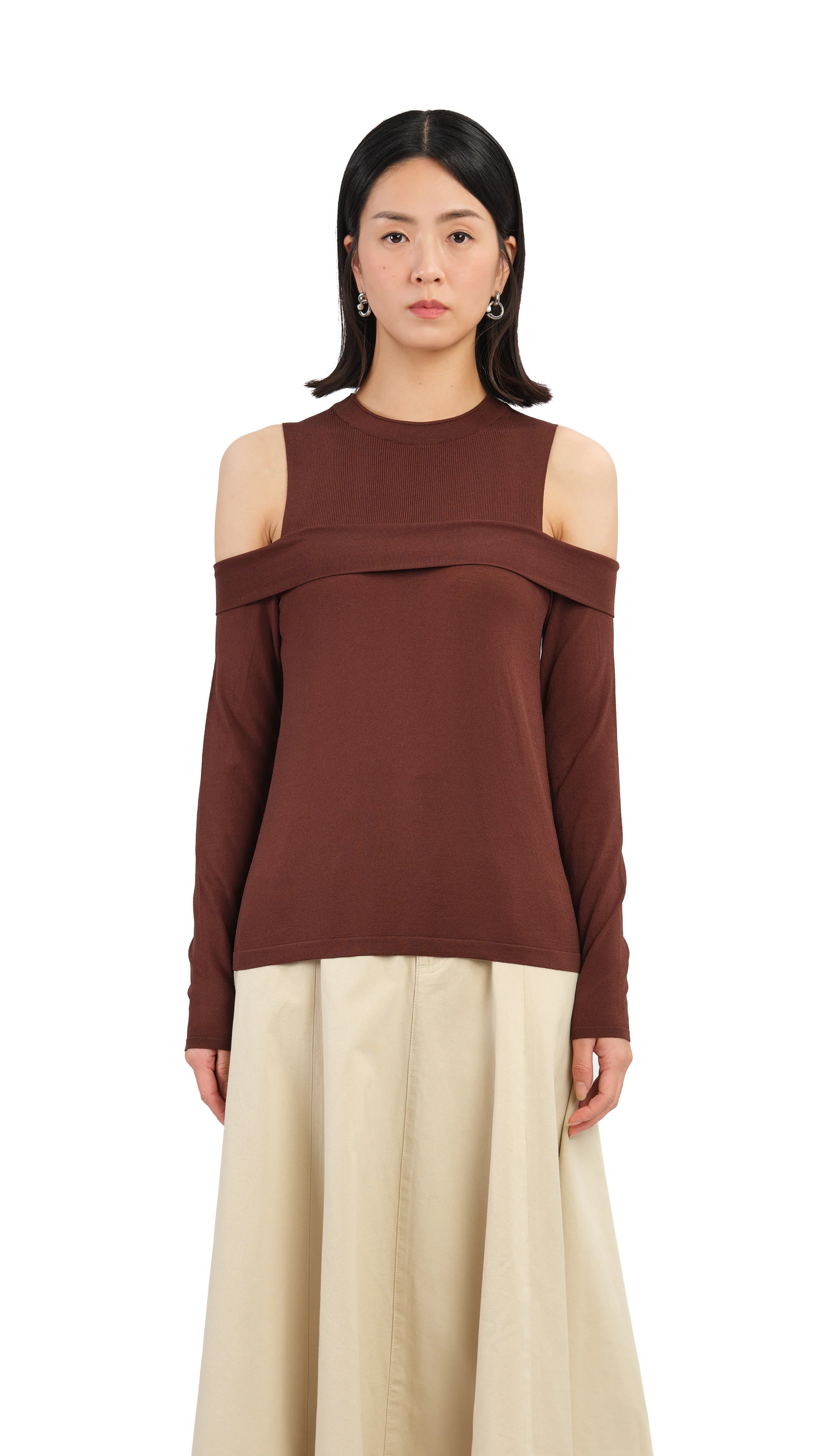 Off Shoulder Sweater - Umamrii