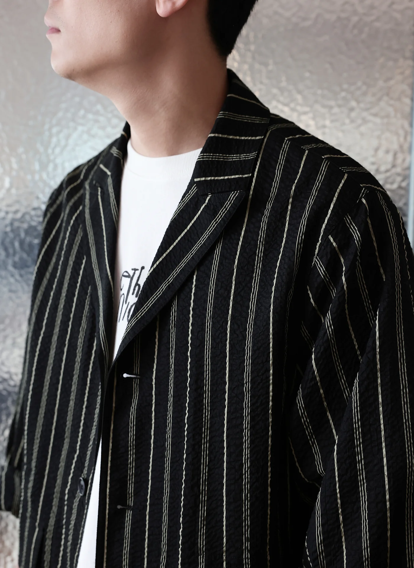 Cotton Seersucker Soft Hunting Blazer - Umamrii