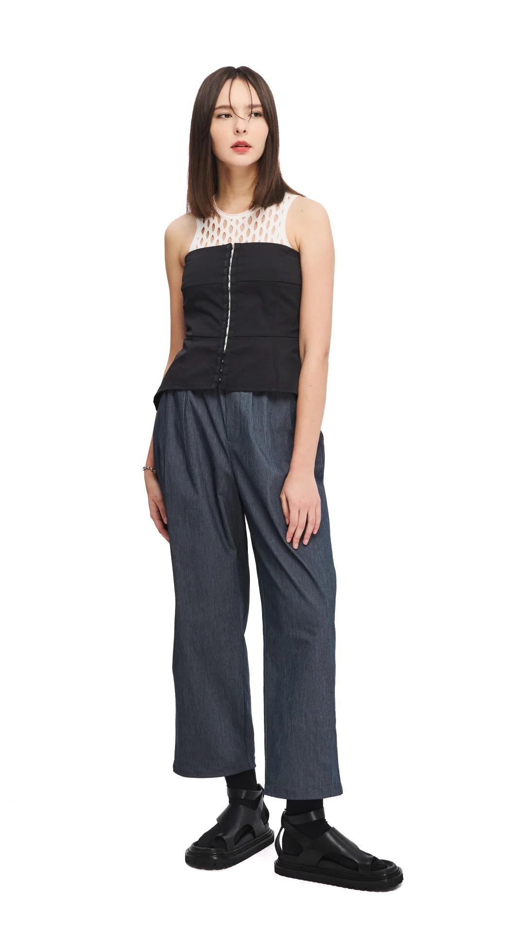 Ring Toe Ankle Strap Sandals - Umamrii