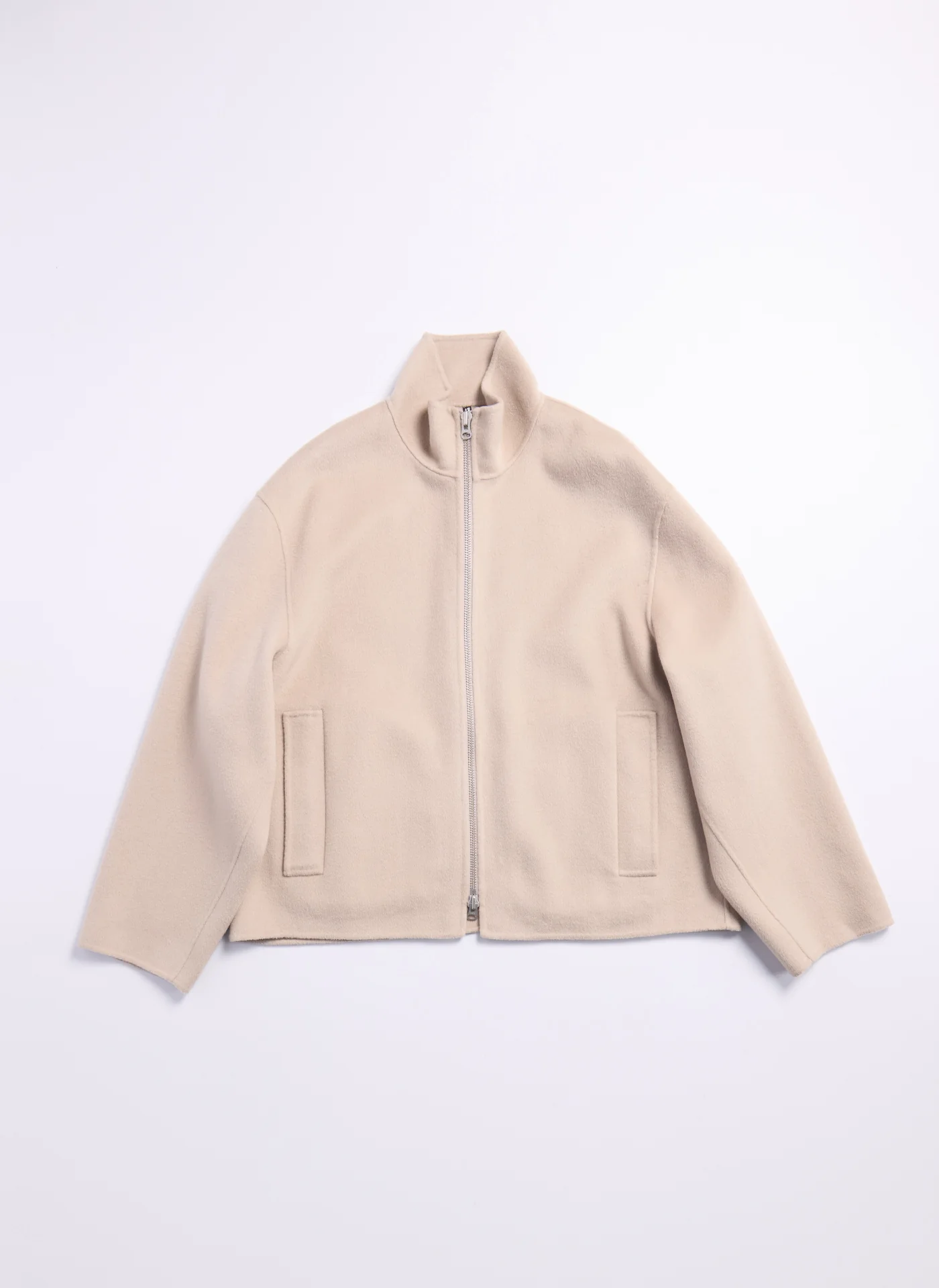 W.R Wool Cashmere Stand Collar Jacket - Umamrii