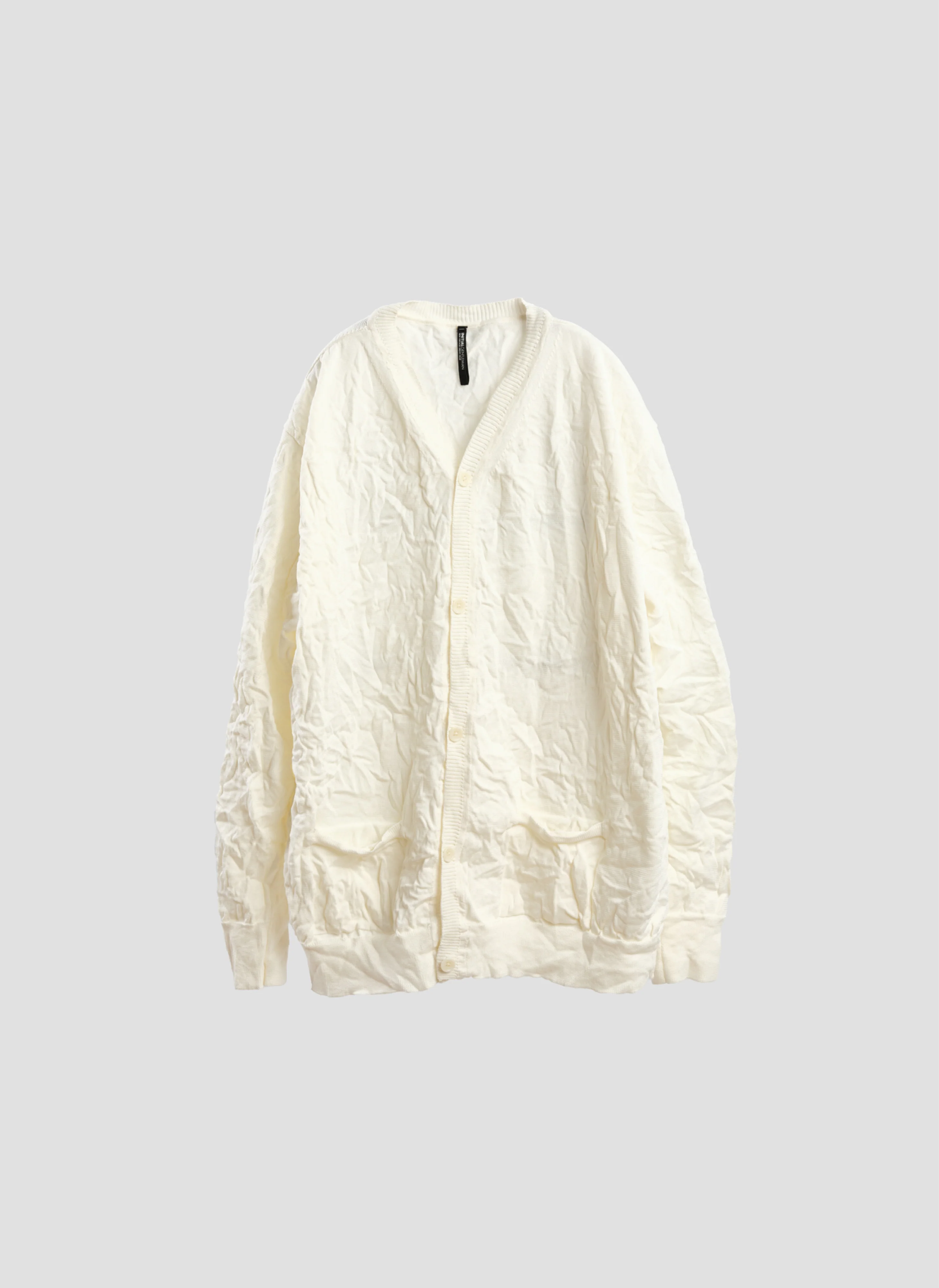 Wrinkle Polyester Dry Knit Cardigan - Umamrii