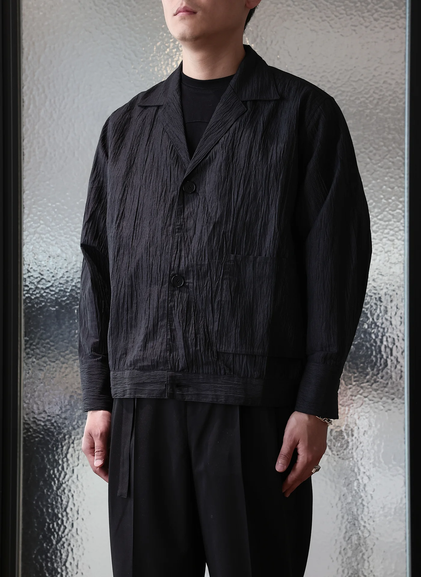 Hybrid Linen Shirt Trucker Jacket - Umamrii