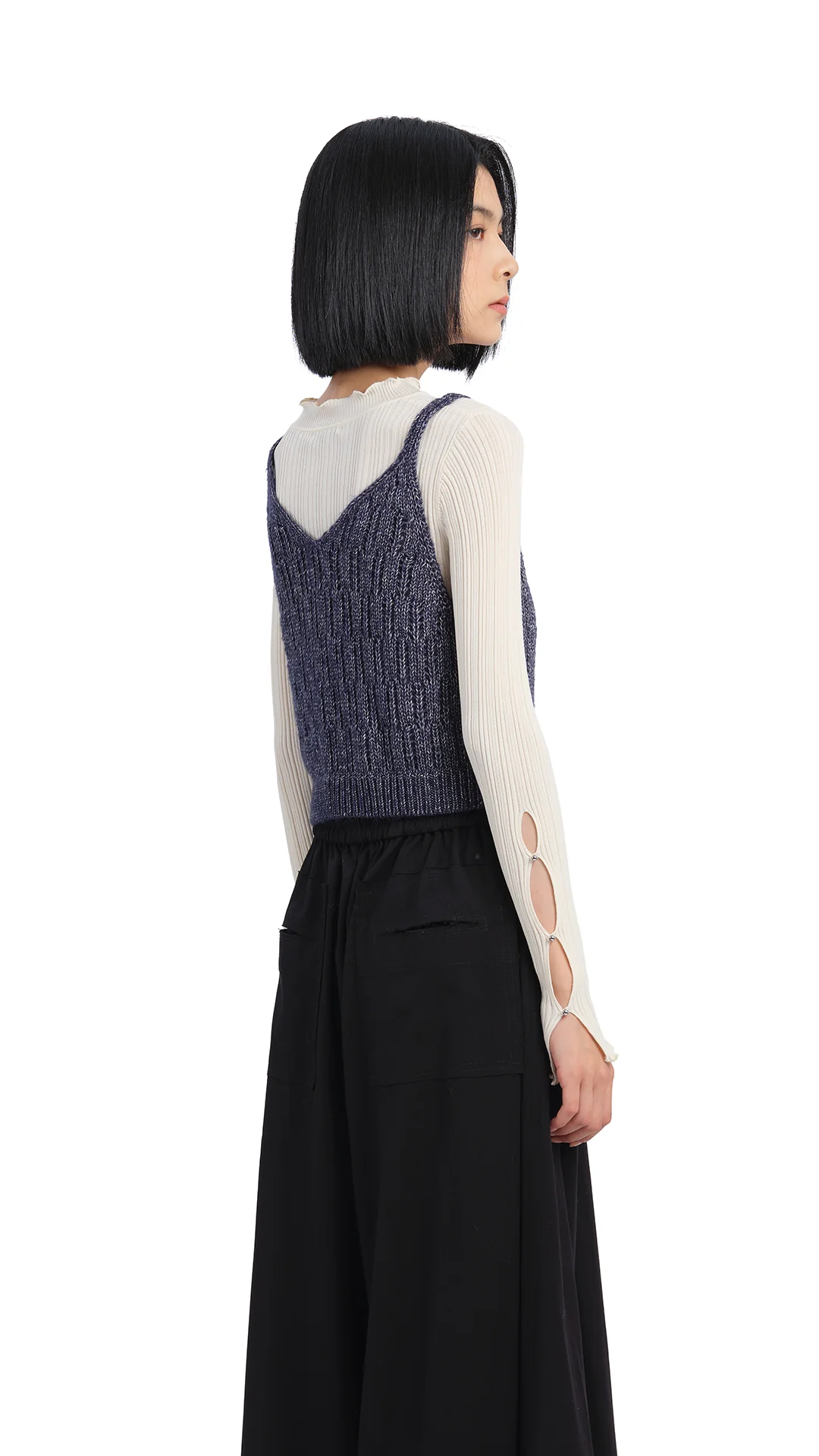 Textural Knit Vest - Umamrii