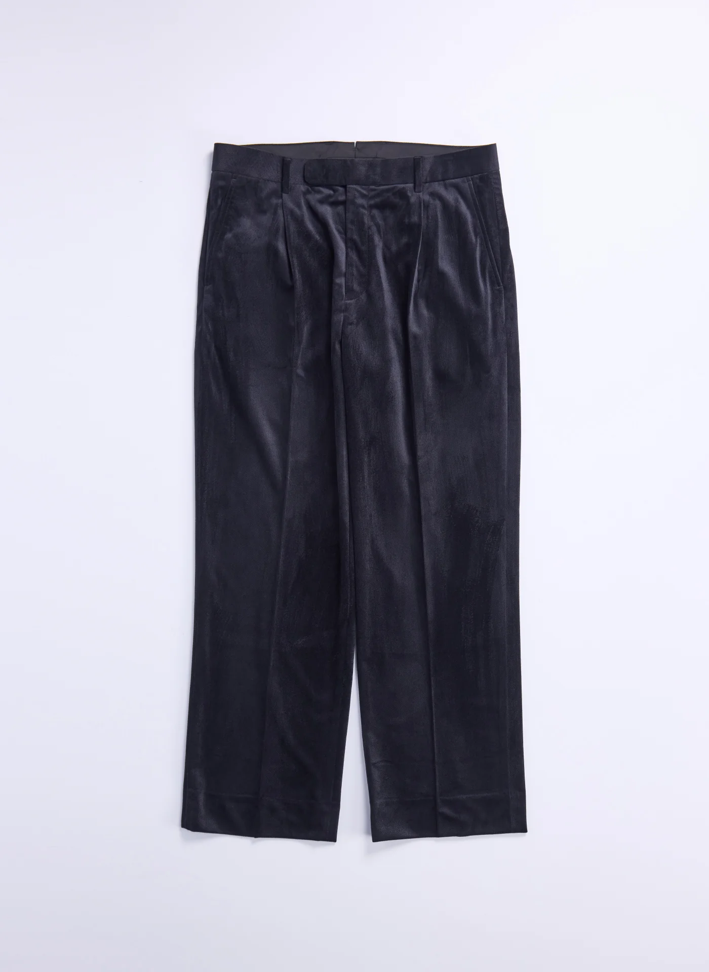 Micro Polyester Velour Twill Suit Pants - Umamrii